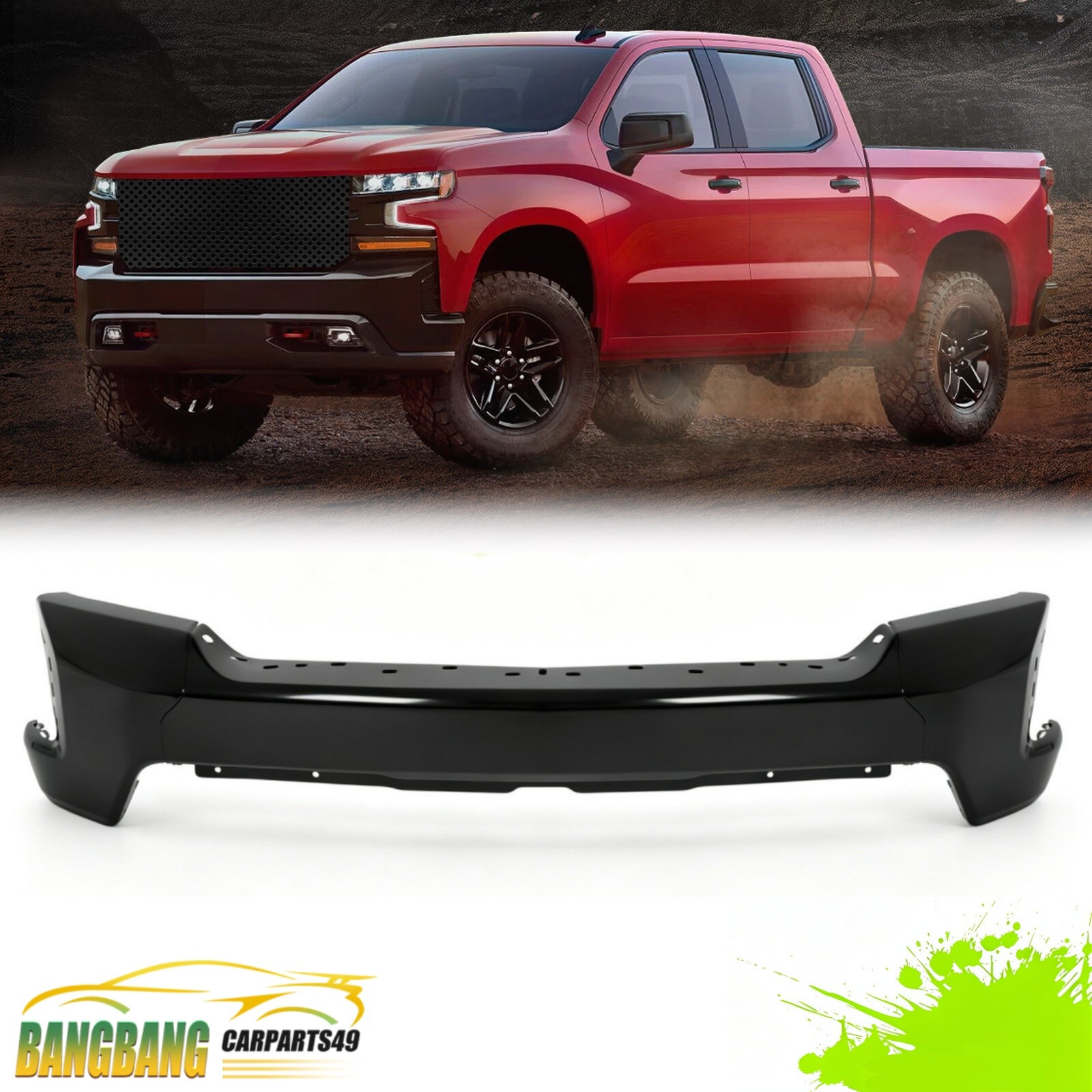 3PCS Steel Front Bumper Face Bar For Chevrolet Silverado 1500 19-22 #84588804 3PCS Steel Front Bumper Face Bar For Chevrolet Silverado 1500 19-22 #84588804