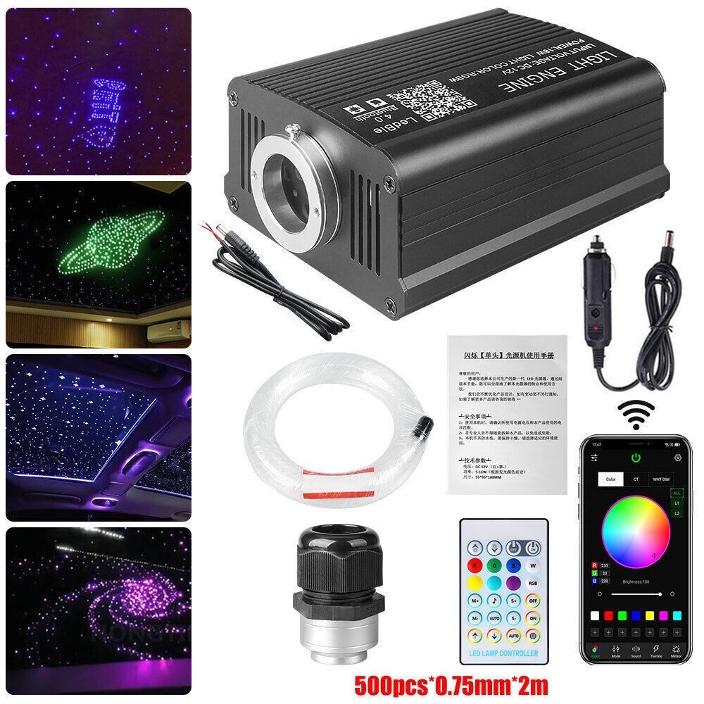 1200PCS Starlight Headliner Kit Twinkle Meteor Star Lights for Car Fiber Optic