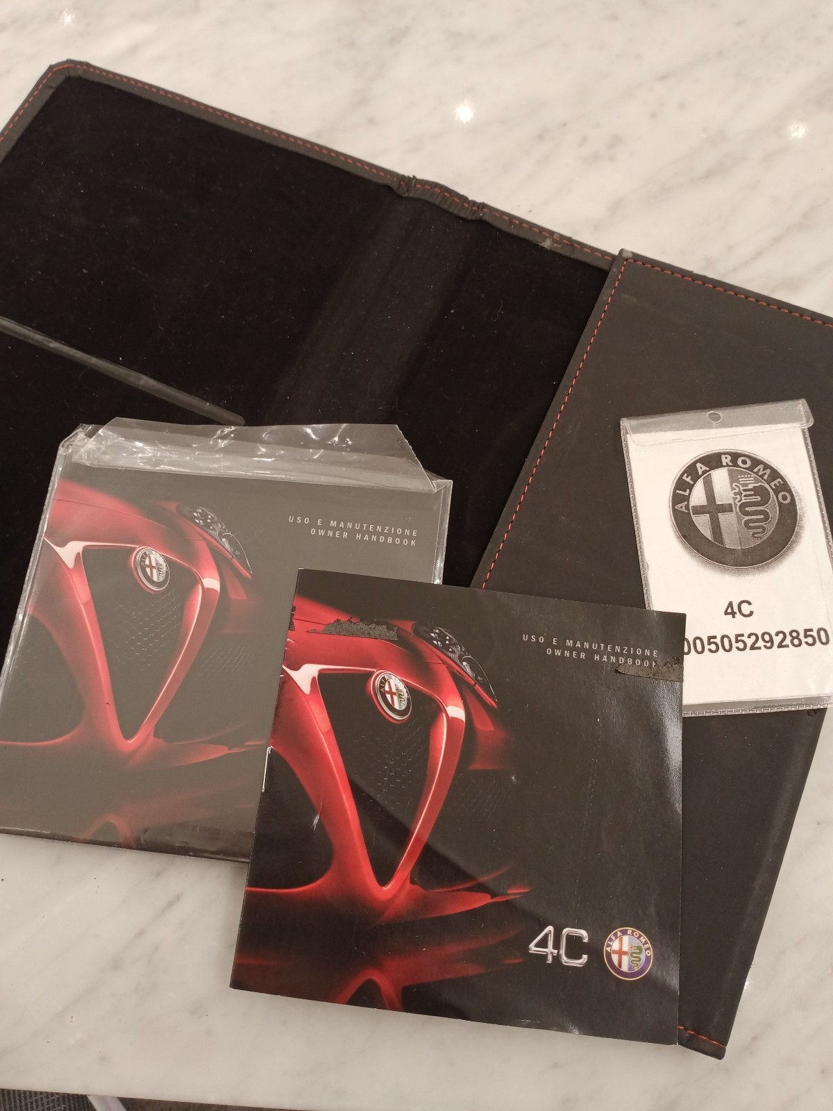 Alfa Romeo 4C Launch Edition folder + instructions manual CD DVD RARE NO RESERVE