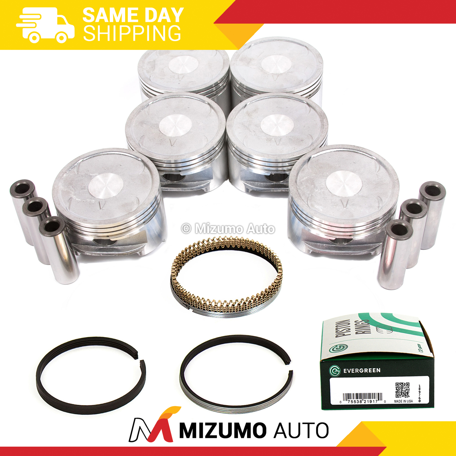 Pistons w/ Rings fit 99-05 Mitsubishi Montero Sport Galant 3.0 SOHC 6G72