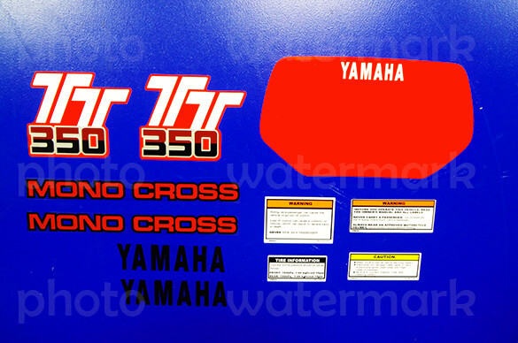 1986 Yamaha TT350 11pc graphics 86' vintage decals pegatinas stickers TT 350
