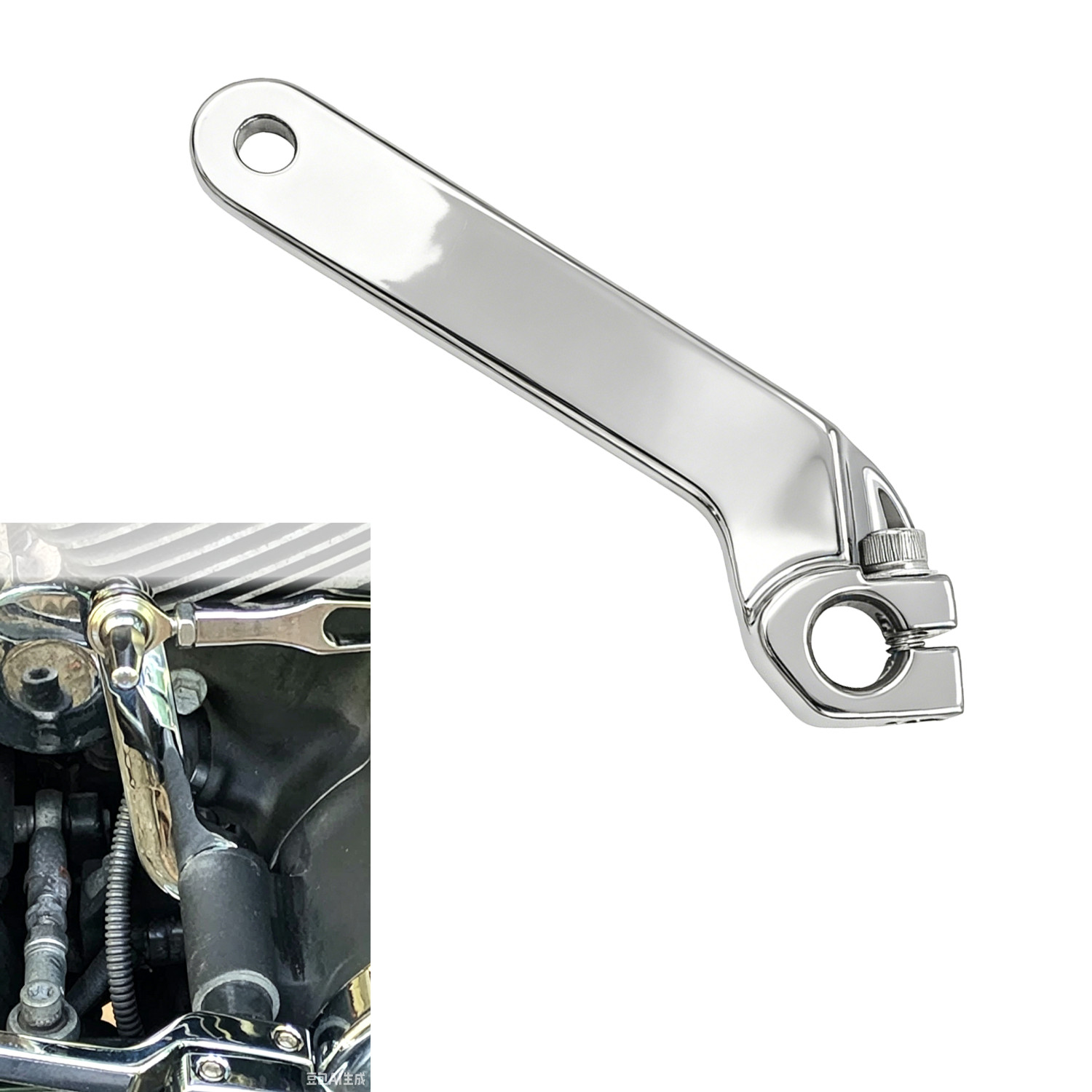 Chrome Inner Shift Shifter Rod Lever For Harley Road Electra Glide  1984-2016