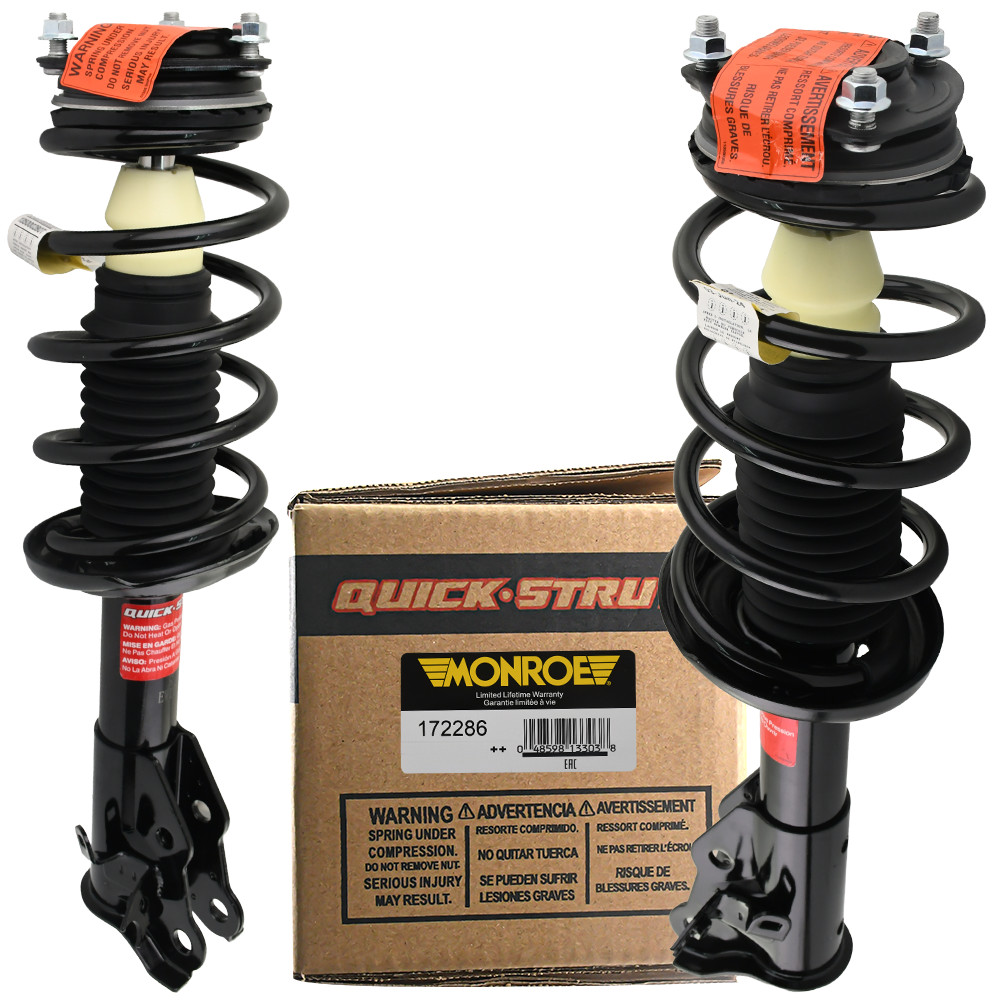 2PCS Monroe Front Strut w/ Coil Spring for Honda Civic Acura CSX 172286 172287