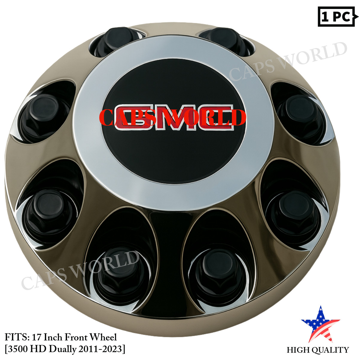 ONE FRONT Wheel Cap for 2011~Current Sierra 3500HD 17\ ONE FRONT Wheel Cap for 2011~Current Sierra 3500HD 17\