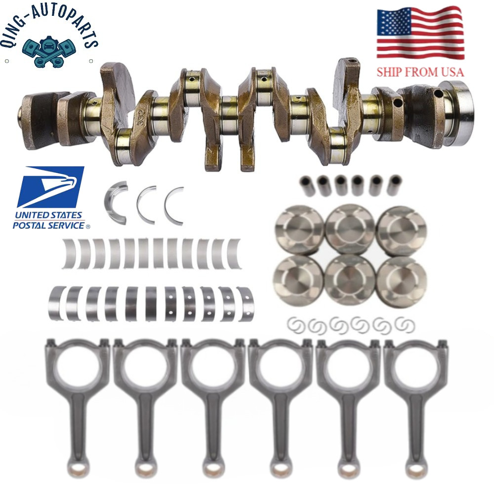 3.0L Engine Crankshaft Con Rods Pistons Bearings Kit Fit For BMW N55B30 X3 X4 X5