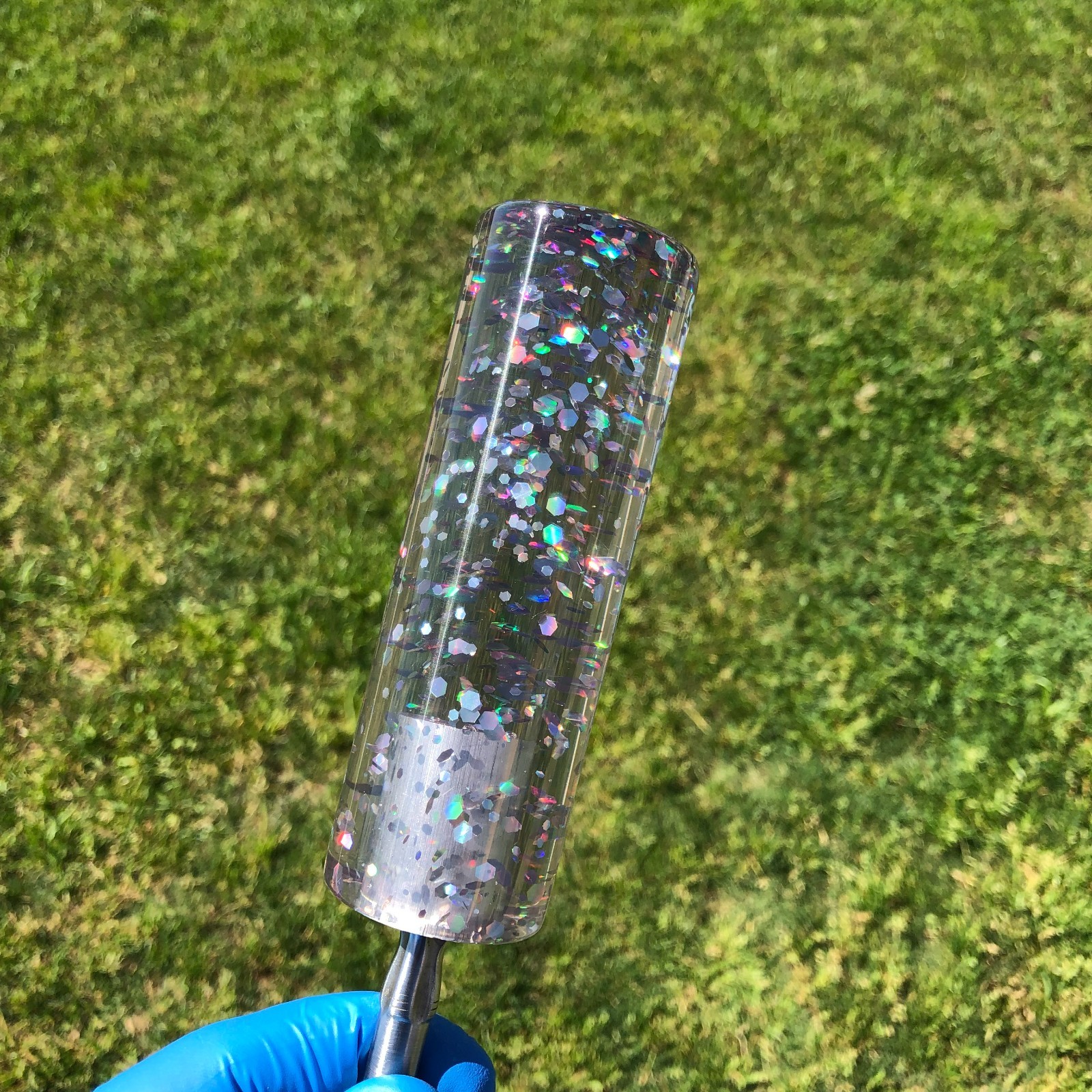 MrGrip 4.5 inch resin glitter shift knob 12MMx1.25 jdm japan