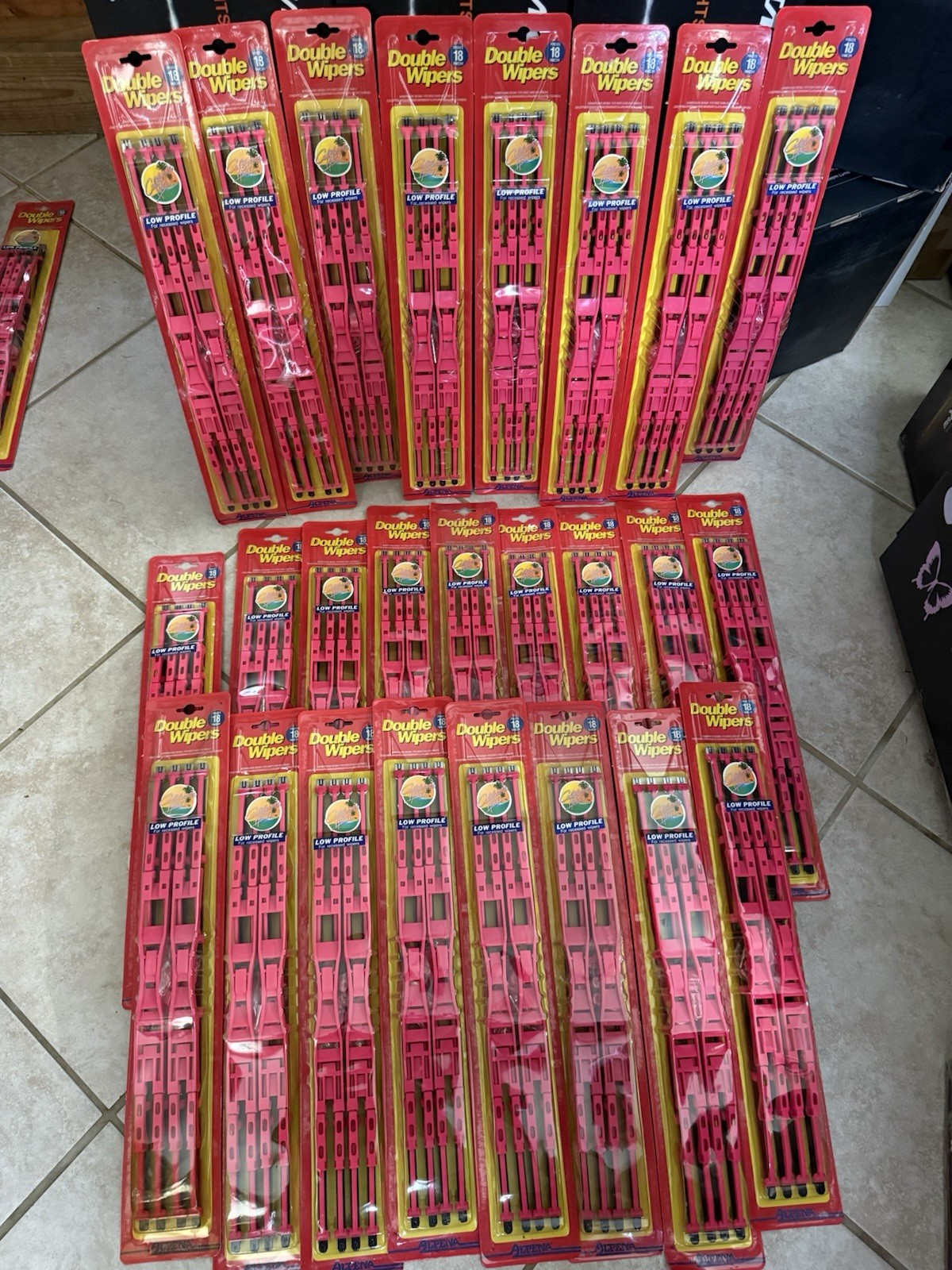 Vtg California Hot Pink Mini Truck Lowrider Double Wipers NOS Mazda S10 16 & 18” Vtg California Hot Pink Mini Truck Lowrider Double Wipers NOS Mazda S10 16 & 18”
