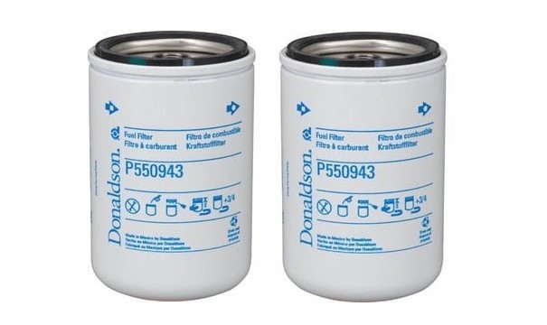 P550943 Donaldson Fuel Filter, Spin-On Secondary - Pack of 2