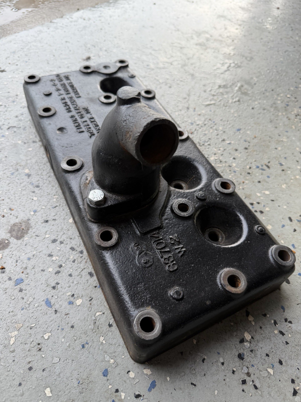 RARE Willys 134L Cylinder Head With 2 bolt Thermostat Housing