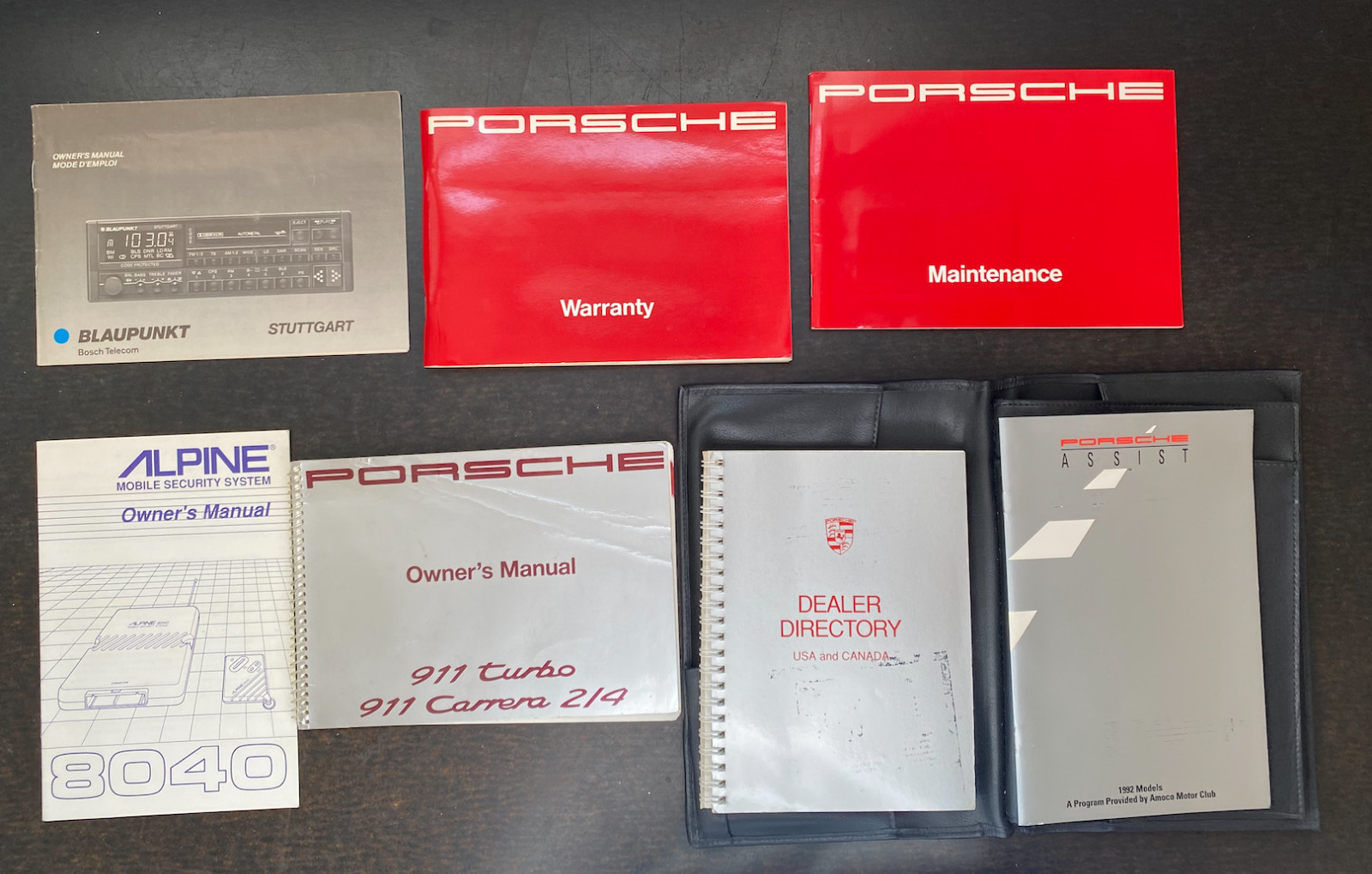 1992 1993 1994 Porsche 911 964 Carrera Turbo Owners Manual SET OEM 1992 1993 1994 Porsche 911 964 Carrera Turbo Owners Manual SET OEM
