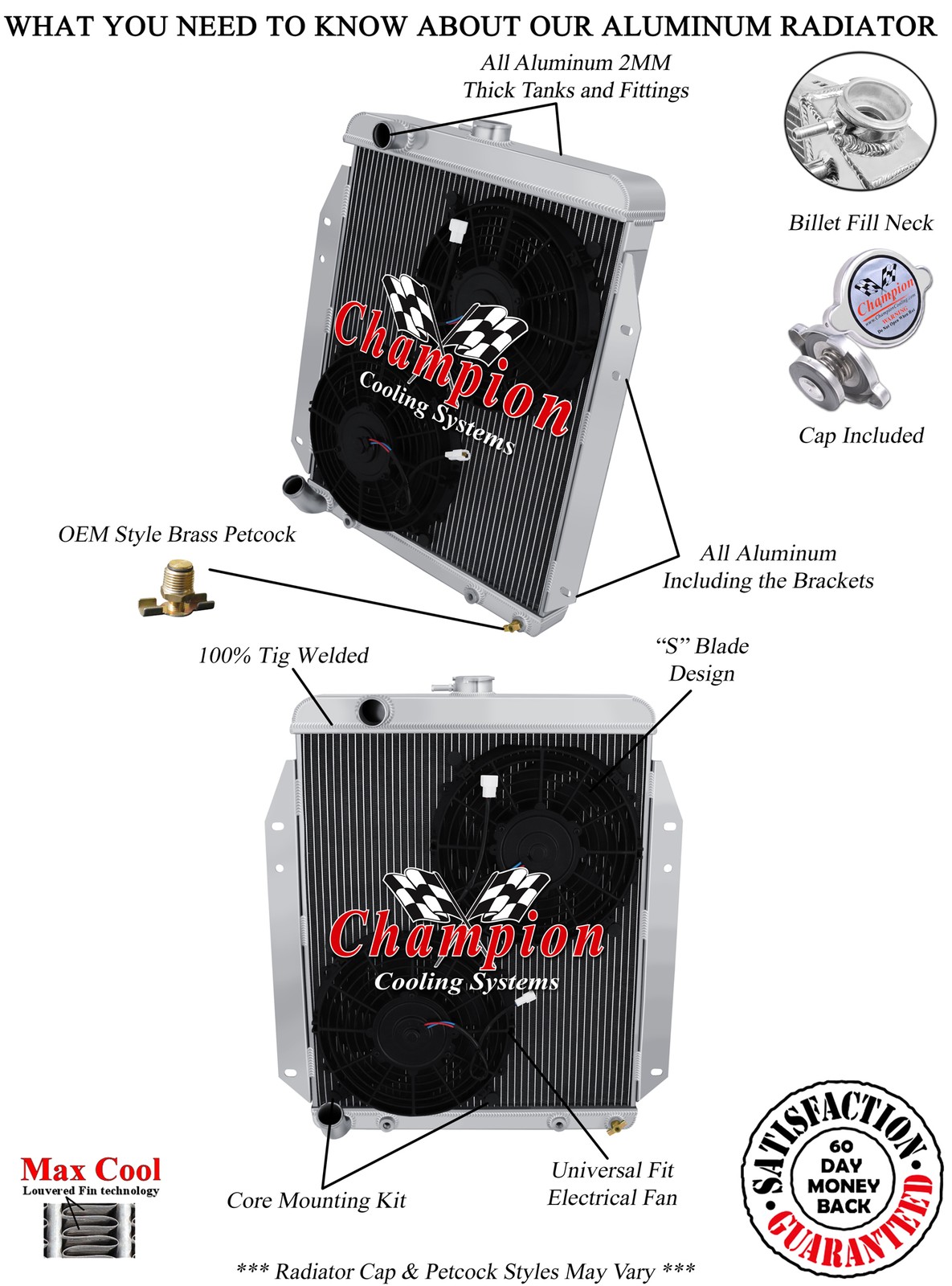 ER Champion 3 Row Radiator Upper Driver,10\