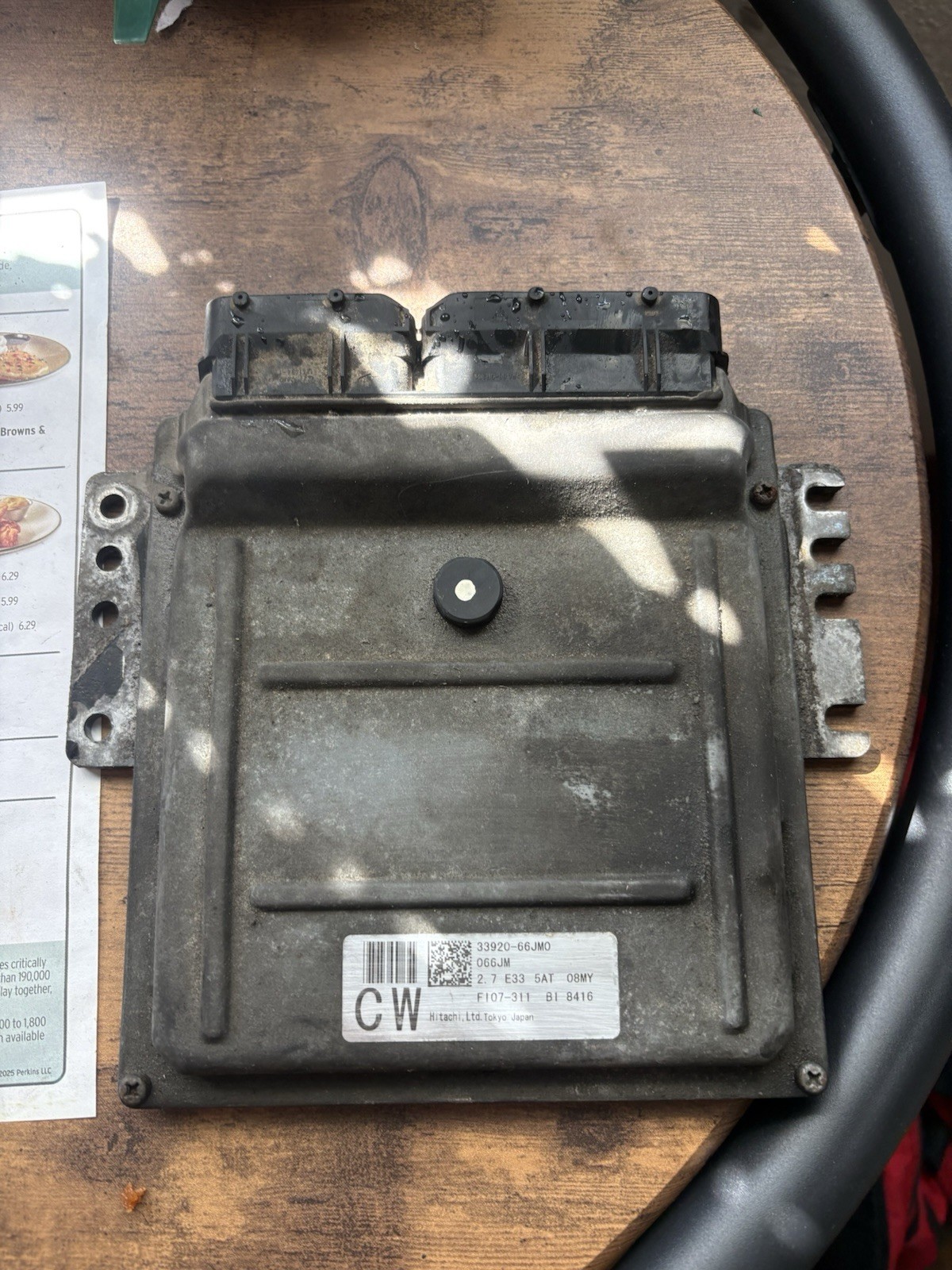06 SUZUKI GRAND VITARA 2.7 AUTO CA ECU ECM PCM CONTROL MODULE 33920-66J12 OEM 06 SUZUKI GRAND VITARA 2.7 AUTO CA ECU ECM PCM CONTROL MODULE 33920-66J12 OEM