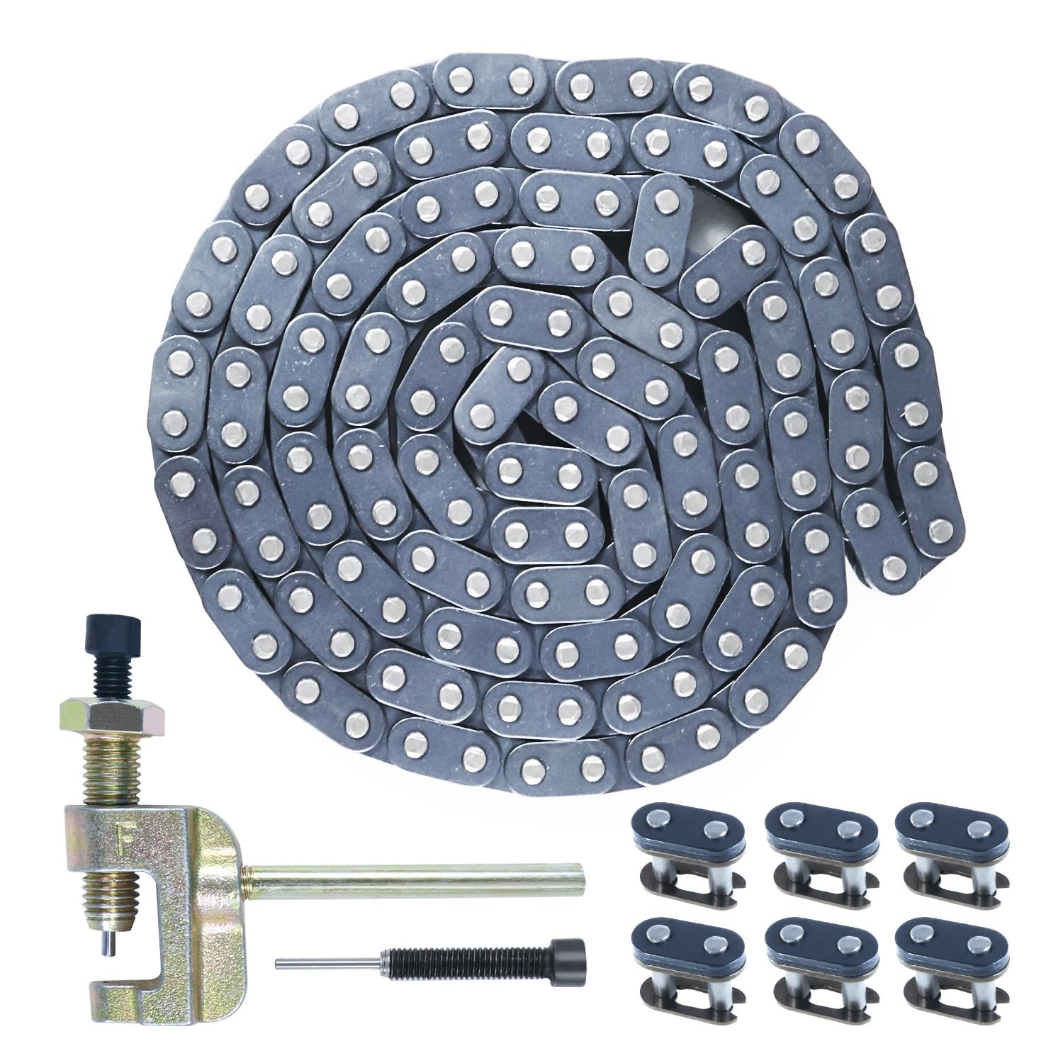 T8F Drive Chain 134 Links with Chain Breaker Kit for 2 Stroke 43cc 47c...