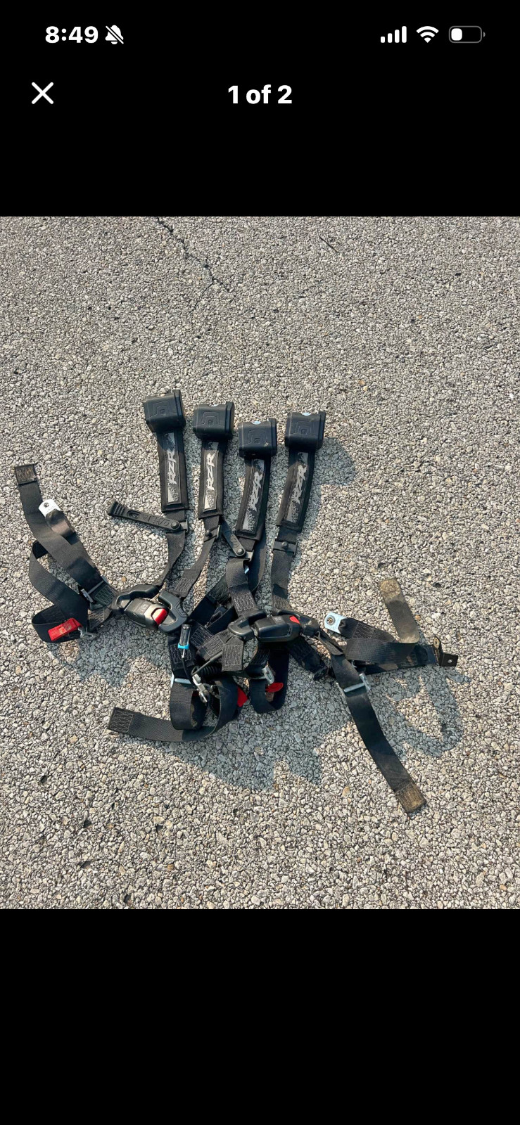 Polaris Rzr click 6 retractable harnesses