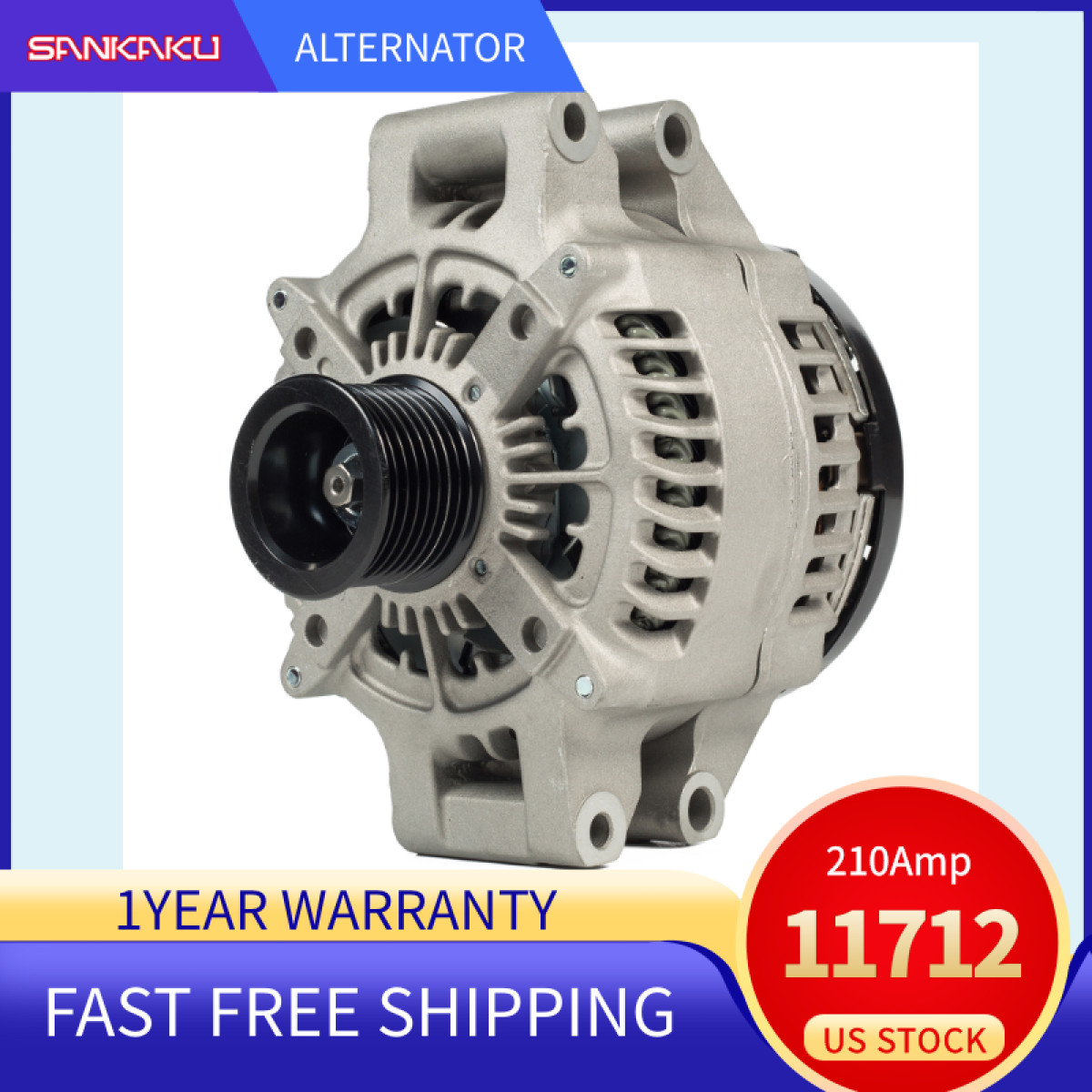 Alternator11712 for BMW 335i 12-15/435i 14-16/535i 13-16/640i 13-18 L6 3.0L 210A