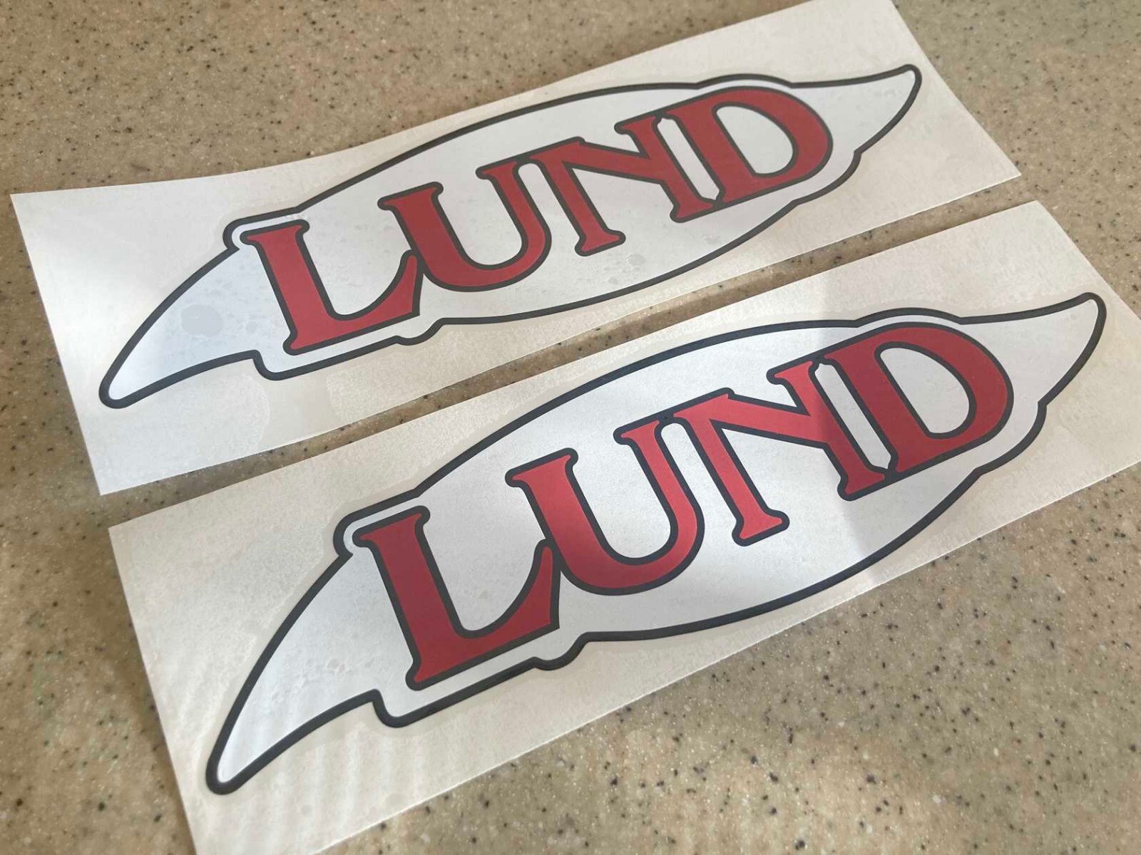 Lund Vintage Fishing Boat Decal 13
