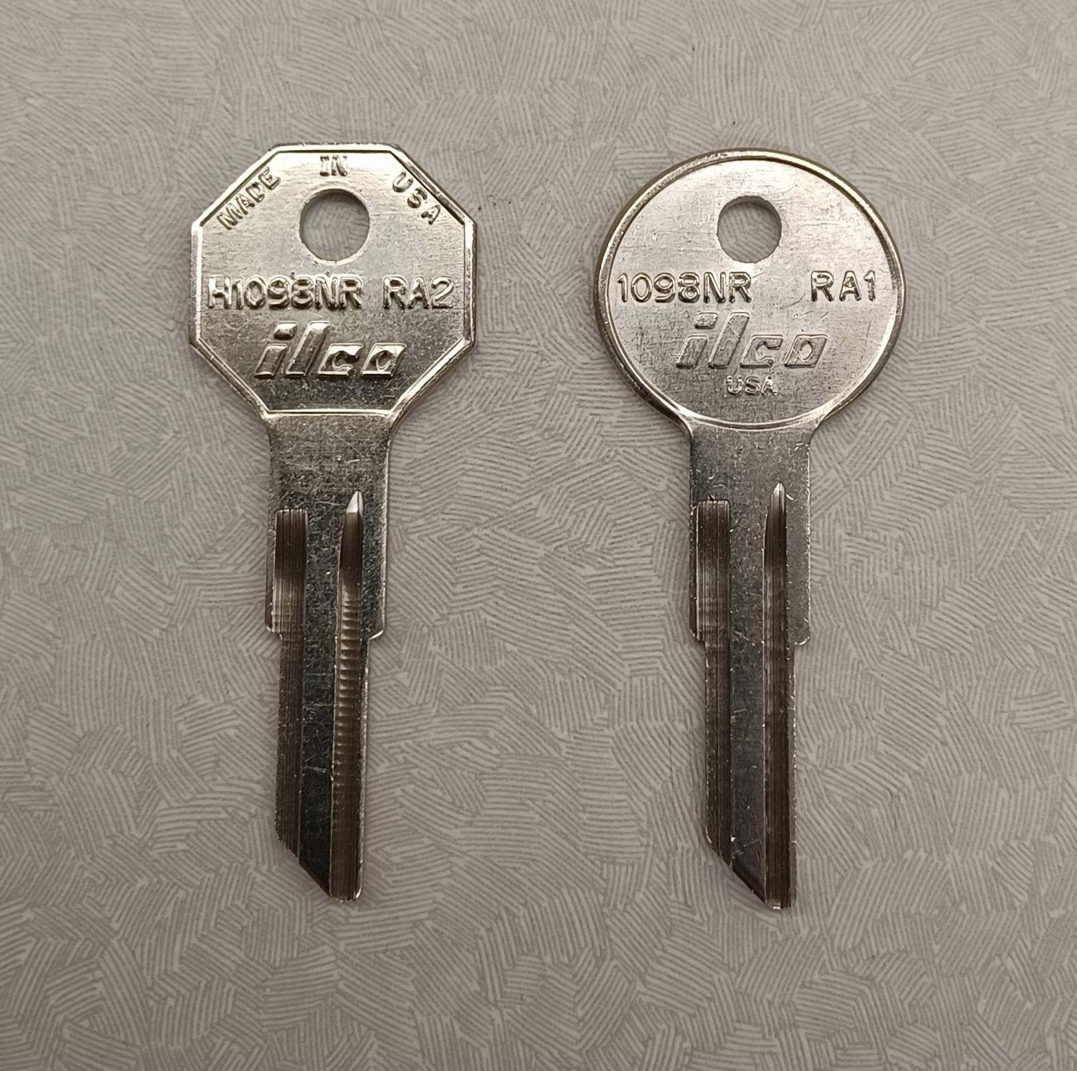 AMERICAN MOTORS 1954-1969 KEY BLANK SET Ign/Trunk AMC Rambler, NASH 1949-1957