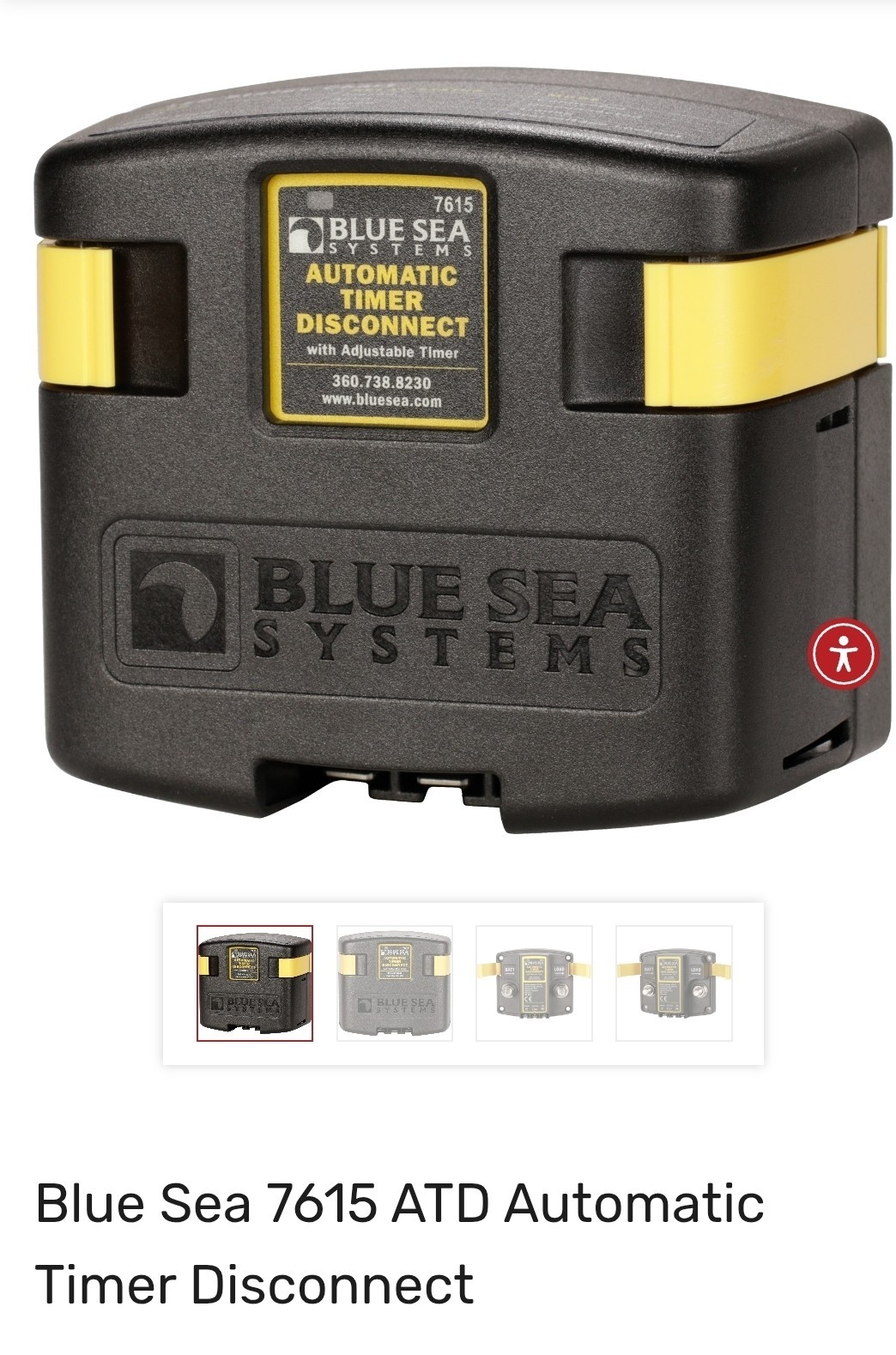 Blue Sea 7615 ATD Automatic Timer Disconnect Blue Sea 7615 ATD Automatic Timer Disconnect