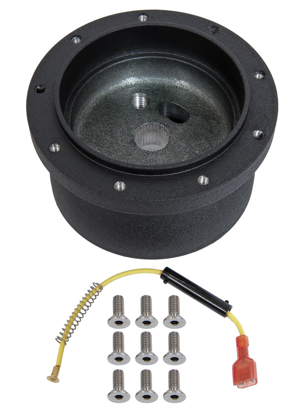 Lecarra Steering Wheels Hub Adapter Kit Billet Aluminum Black Chevy Each B-16400