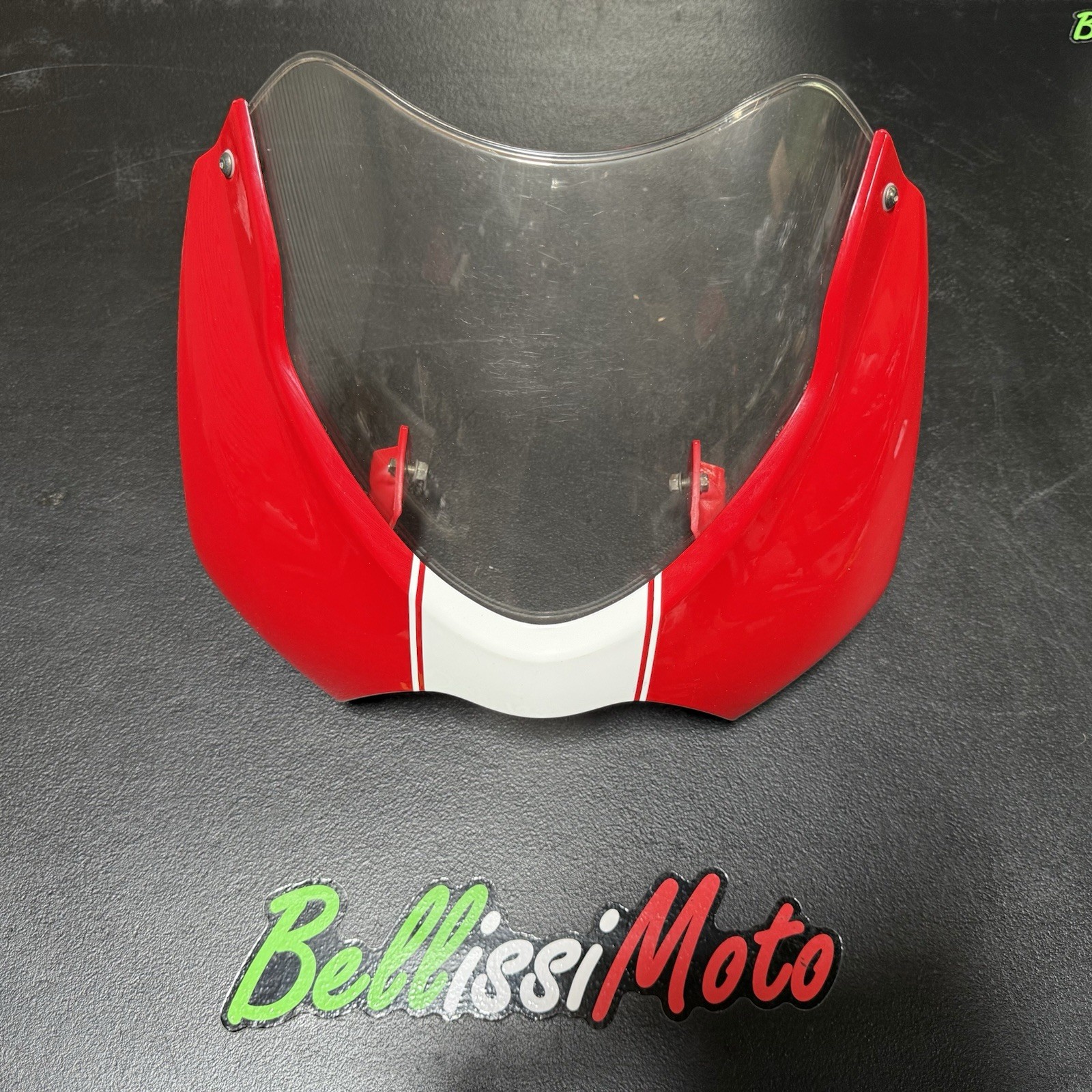 Ducati Monster S4R S4RS S2R Front Headlight Fairing Red White Stripe Cowl Ducati Monster S4R S4RS S2R Front Headlight Fairing Red White Stripe Cowl