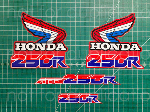 86' 1986 ATC 250R trike 4pc shroud fender tank graphics decals stickers HRC