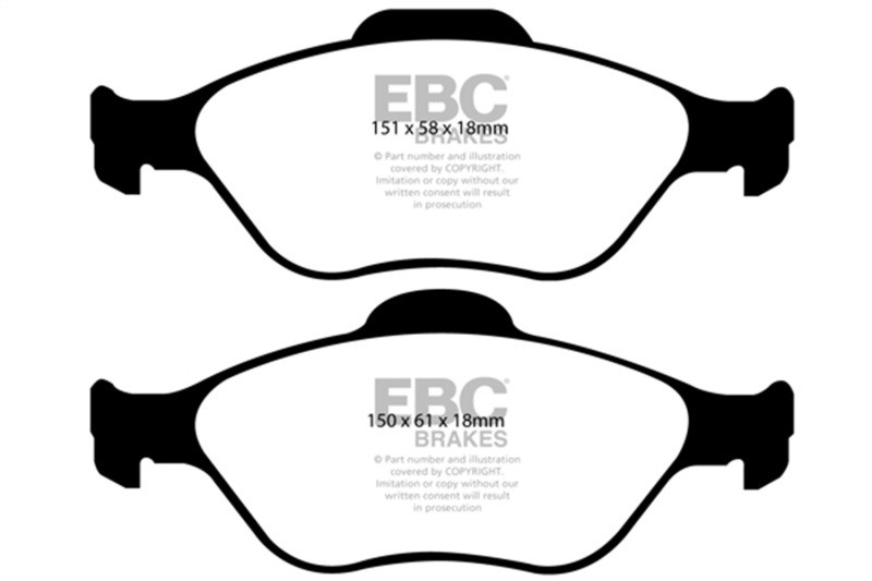 EBC for 08+ Lotus 2-Eleven 1.8 Supercharged Greenstuff Front Brake Pads DP2197/2