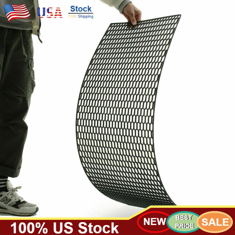 Universal  Honeycomb Mesh  Grill Spoiler Bumper Vent ABS 47\'\'x16\'\' Car Racing