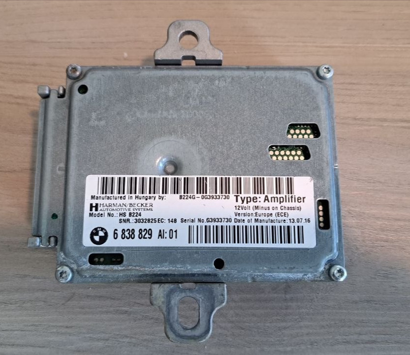 2016 BMW Harman Kardon Active Sound Module Control Unit 6838829 2016 BMW Harman Kardon Active Sound Module Control Unit 6838829