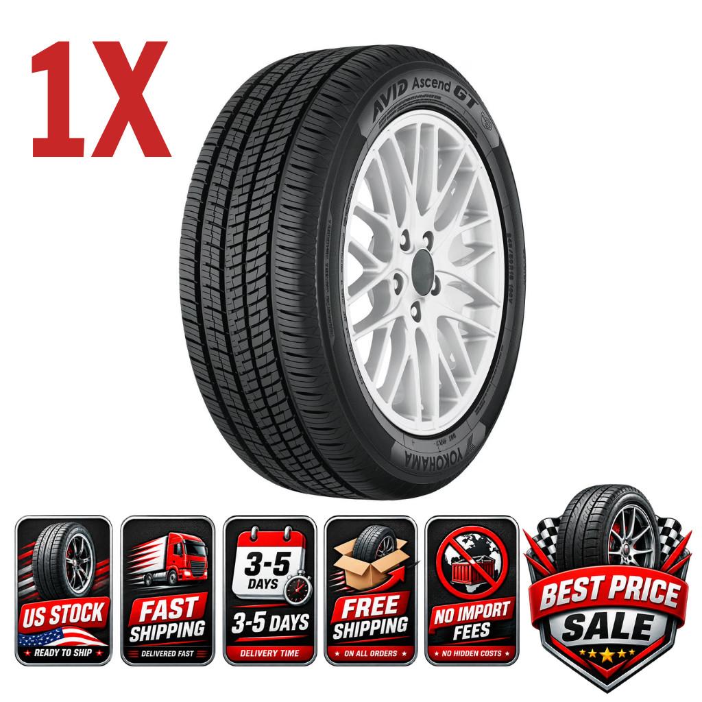 NEW✅(QTY 1) Yokohama Avid Ascend GT All Season 225/60R18 100H Passenger Tire