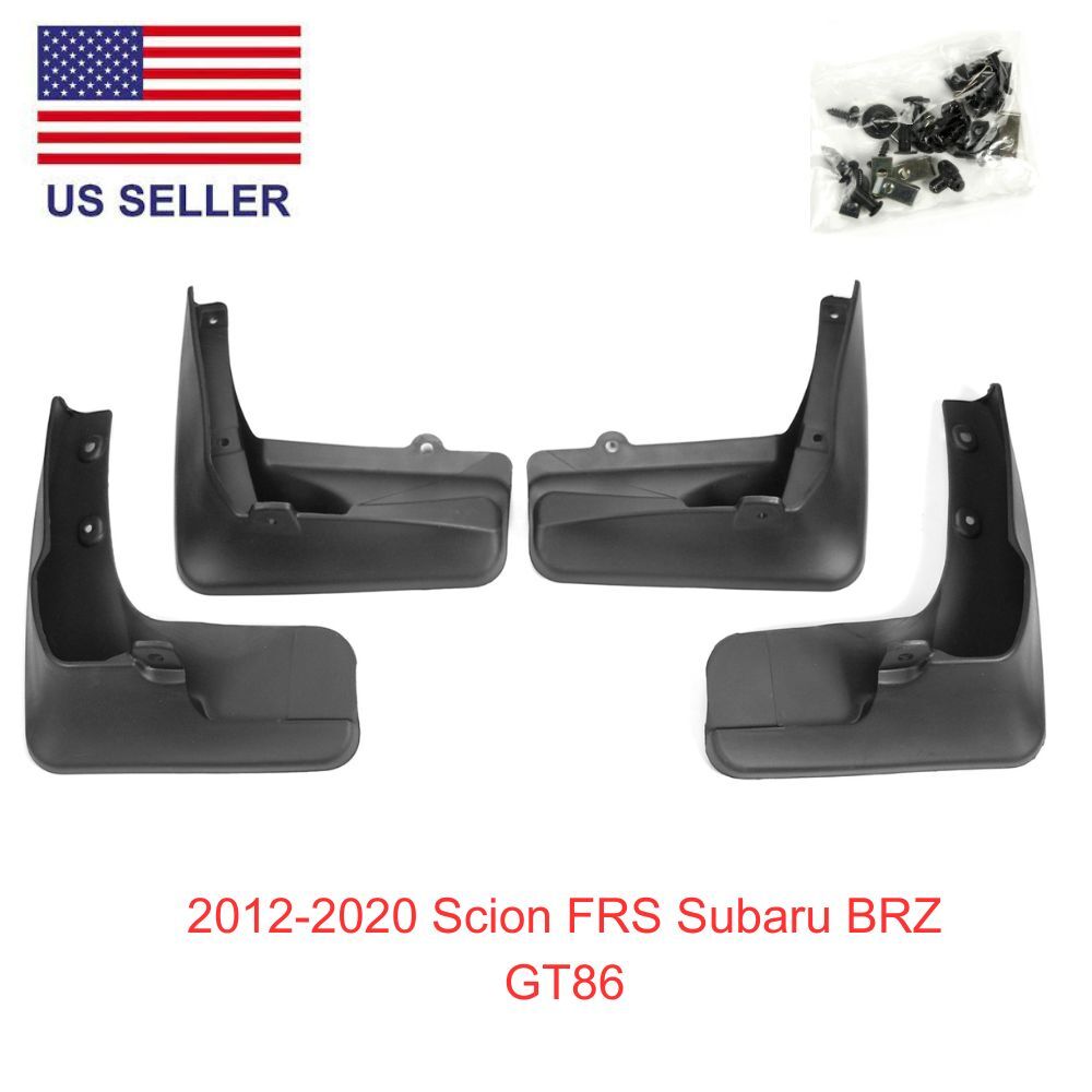 Mud Flaps Splash Guards Set 4pcs For 2012-2020 Scion FR-S Subaru BRZ GT86 Mud Flaps Splash Guards Set 4pcs For 2012-2020 Scion FR-S Subaru BRZ GT86