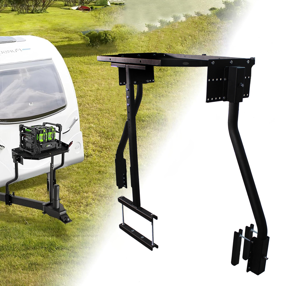For Outdoor RV Camper CC-255 Tongue Rack A-Frame Adjustable Trailer Tray 300 LBS