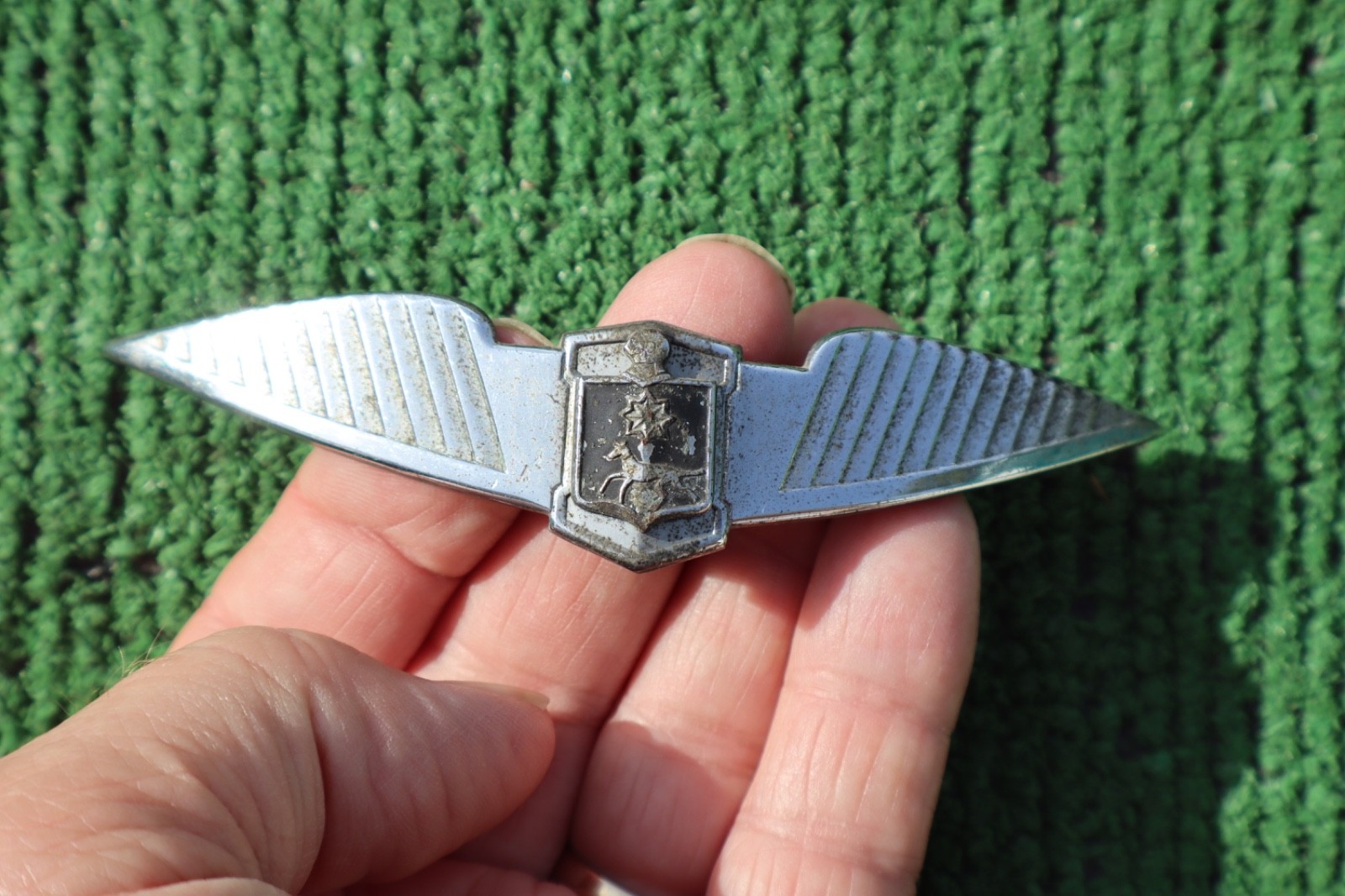 1940 Lasalle radiator emblem with wings 40 1940 Lasalle radiator emblem with wings 40