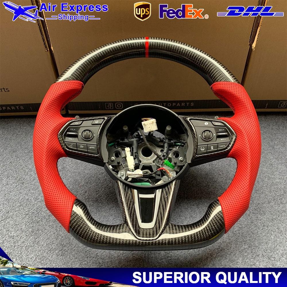 CZD Hot Sale Real Carbon Fiber Steering Wheel Fit For Acura RDX 2019-2026Year