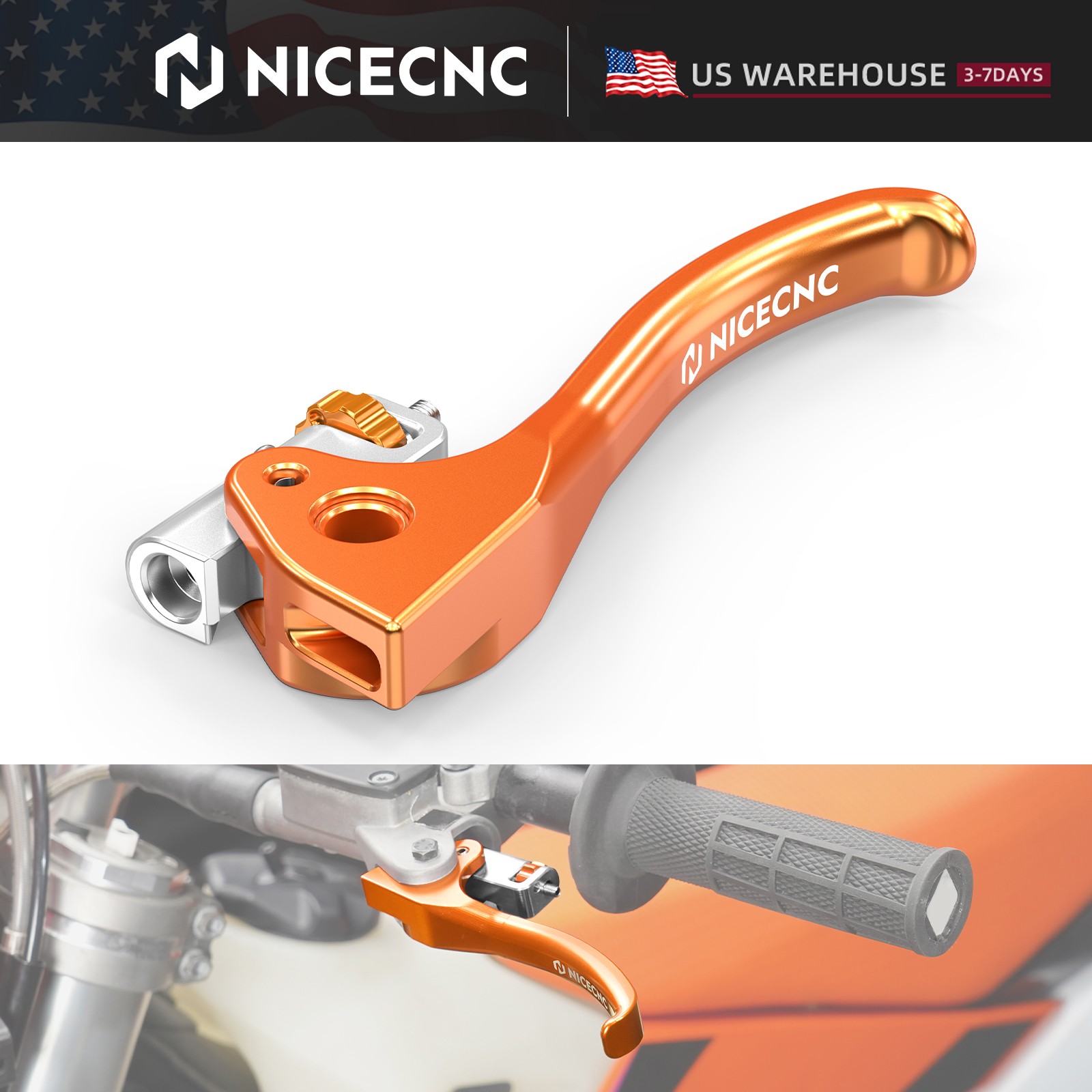 NICECNC Shorty Clutch Lever For KTM 125 250 300 350 450 XC/SX/XCF/SXF 2023-2025
