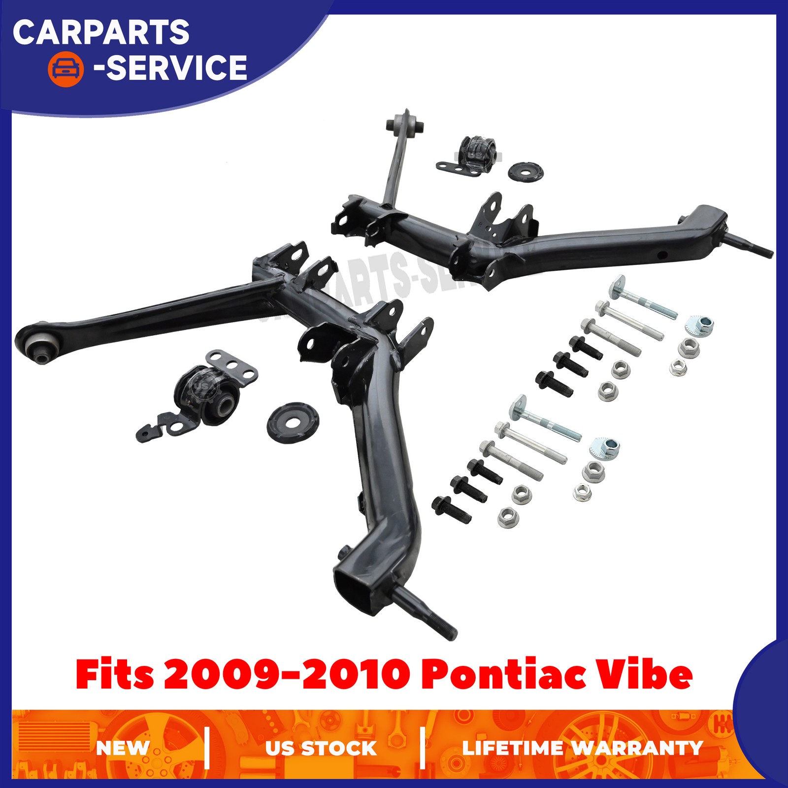 Rear Left & Right Side Lower control Arms for Pontiac Vibe 2009-2010 2WD AWD