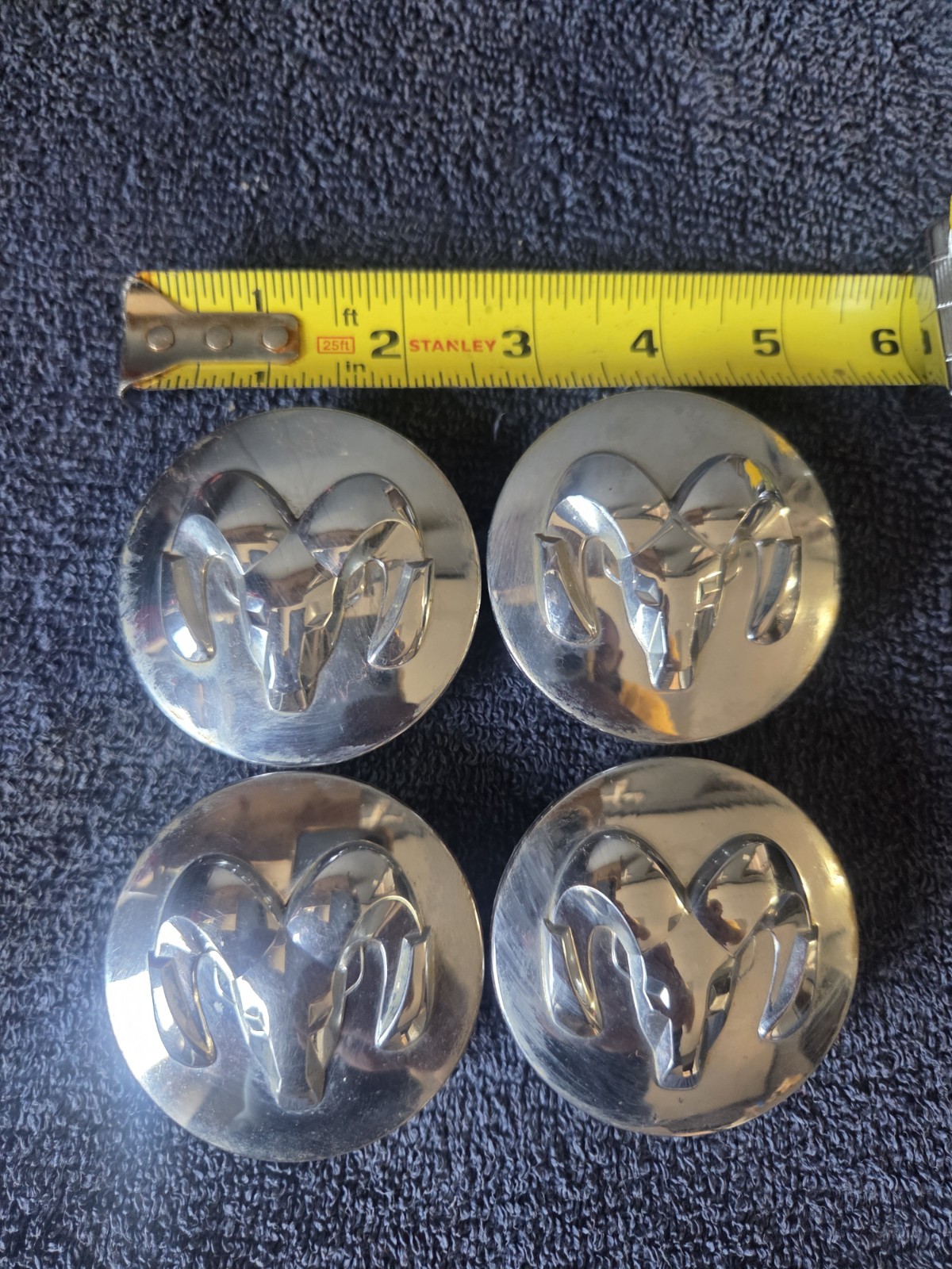 Sey Of 4 Dodge OEM CENTER CAPS FIT RAM 1500 AND ITHER DODGE VEHICLES