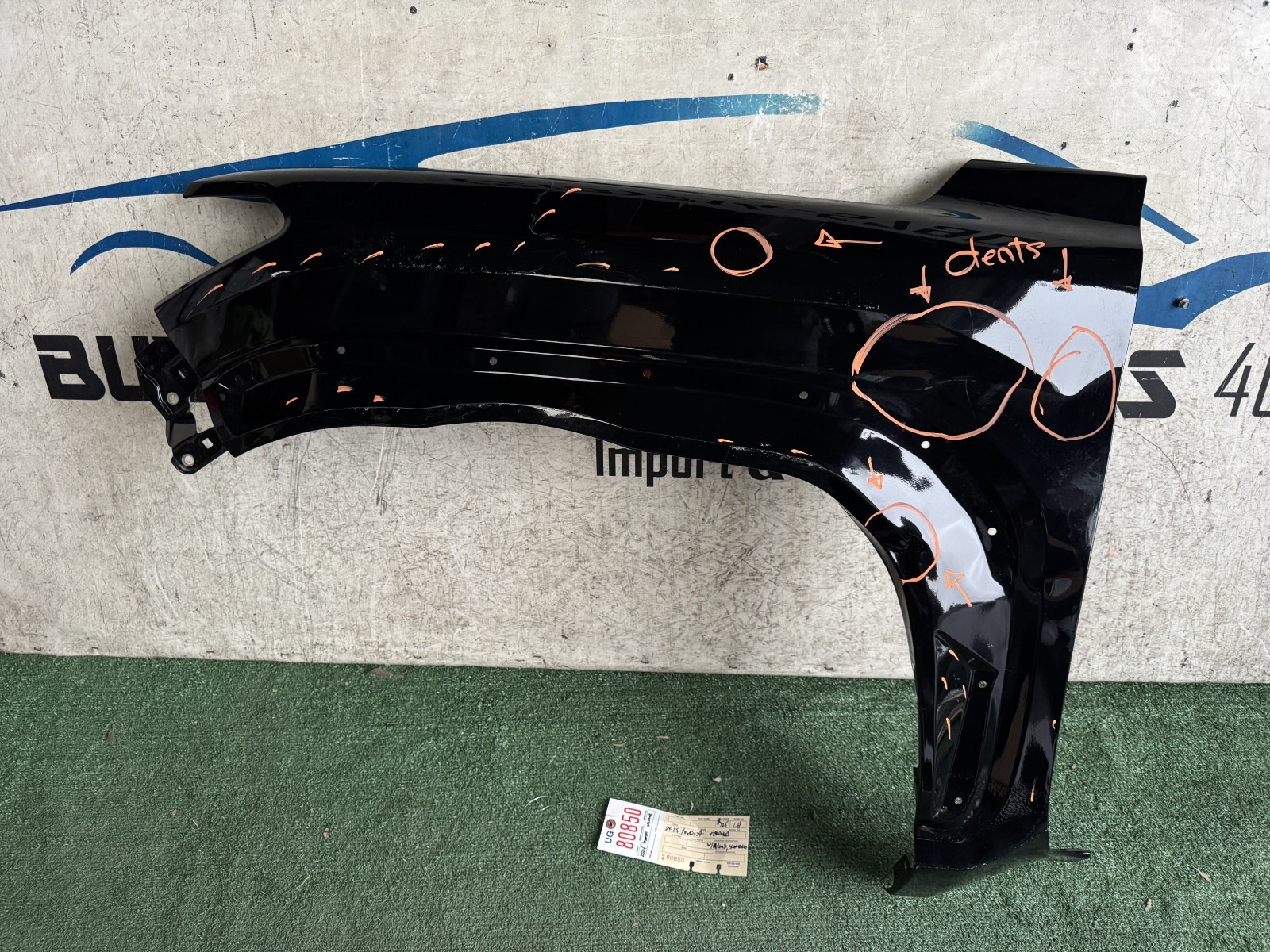 w/dents 2024 25 2026 TOYOTA TACOMA LEFT FENDER OEM UG80850 w/ holesforflares w/dents 2024 25 2026 TOYOTA TACOMA LEFT FENDER OEM UG80850 w/ holesforflares