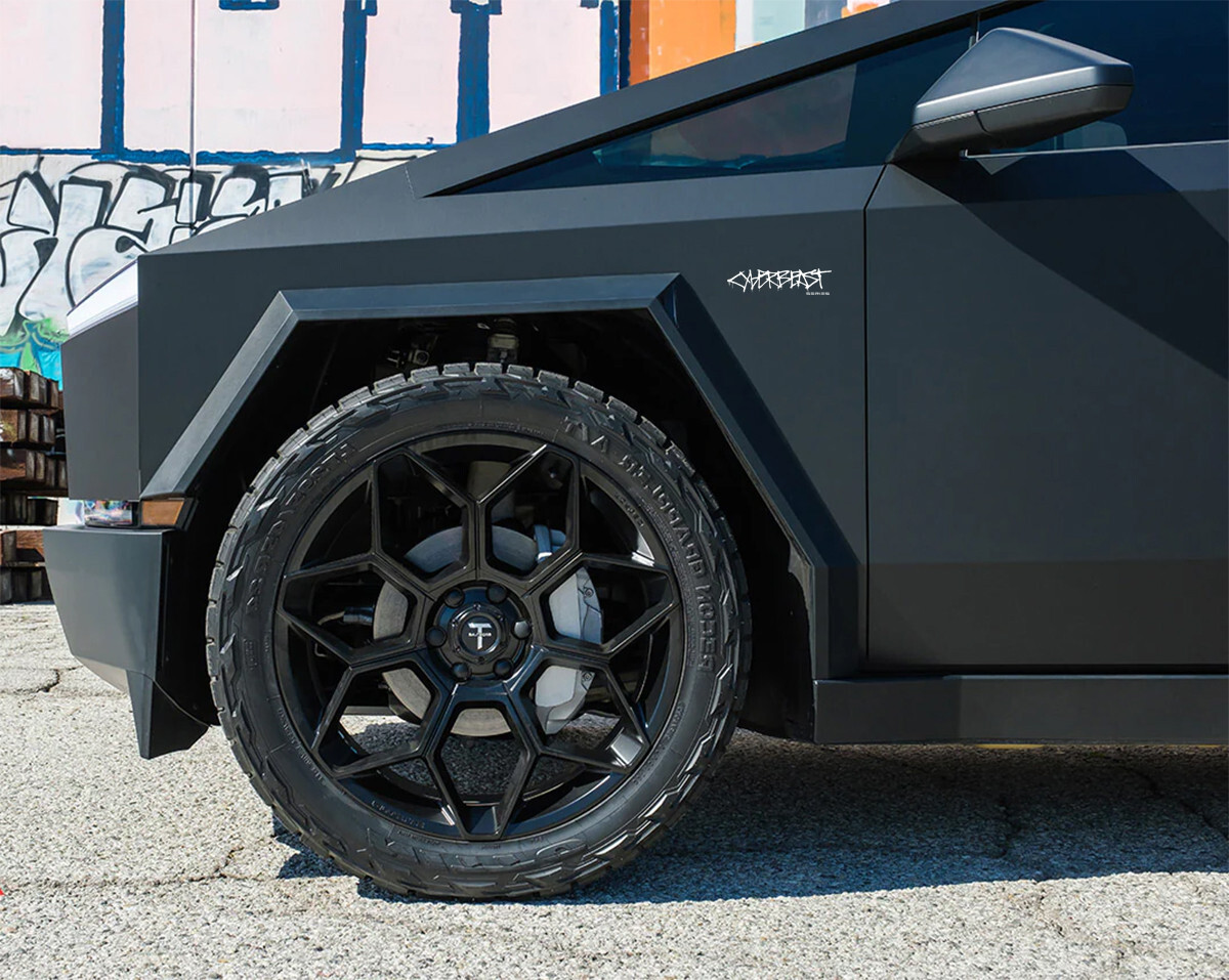 For Tesla Cybertruck Cyberbeast Logo Decal Fenders and Back Bed