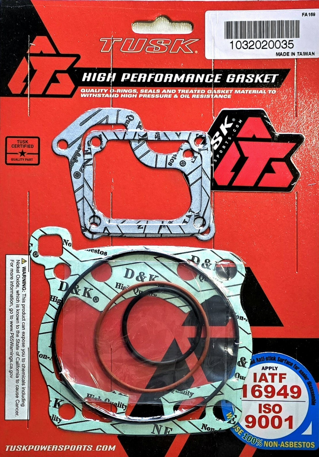 Tusk Top End Gasket Kit For SUZUKI RM80 1991–2001 Head, Base, Reed (t35)