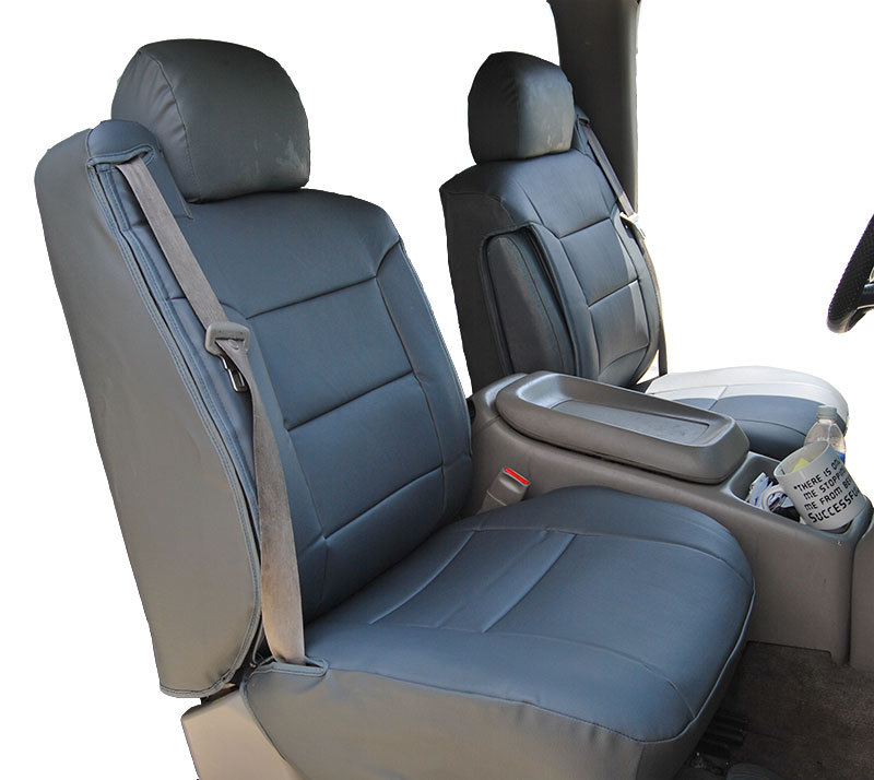 CHEVY SILVERADO 2003-2006 CHARCOAL LEATHER-LIKE CUSTOM FRONT SEAT & 2ARM COVER CHEVY SILVERADO 2003-2006 CHARCOAL LEATHER-LIKE CUSTOM FRONT SEAT & 2ARM COVER