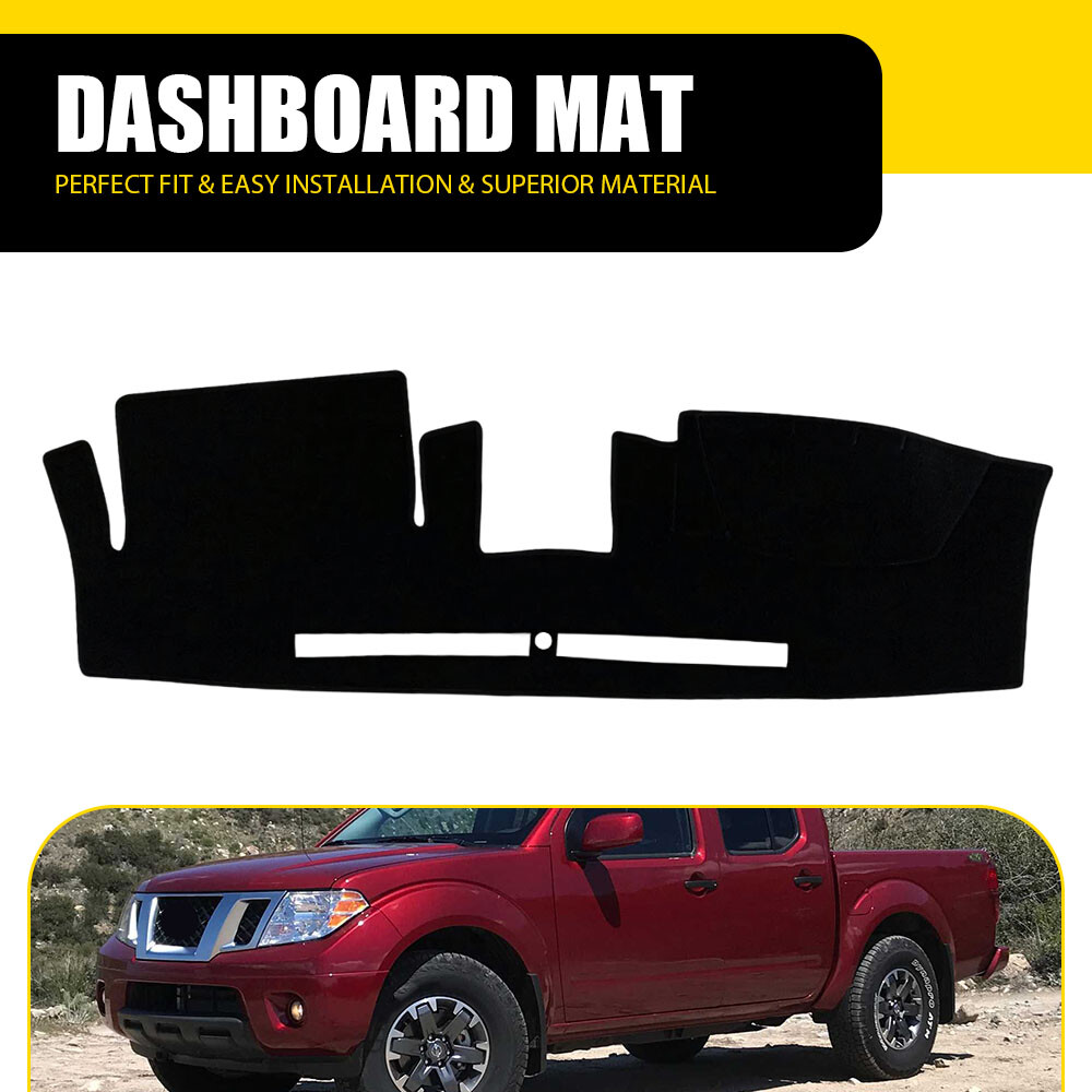 Fits For 2005-2020 NISSAN FRONTIER DASH COVER MAT DASHBOARD PAD USA Black