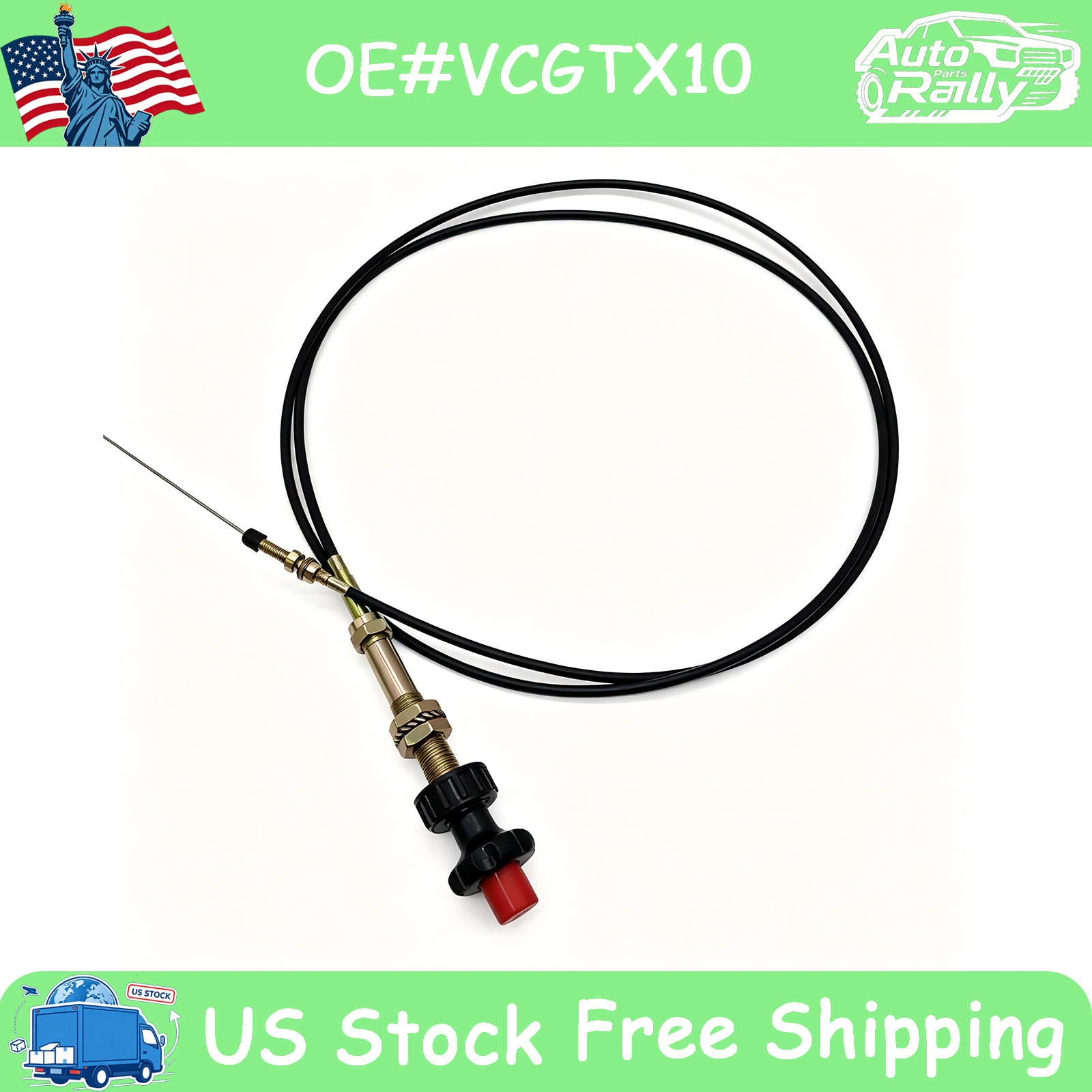 10FT Heavy Duty Vernier Lock Throttle Cable VCGTX10 for Buyers Truck Equipment