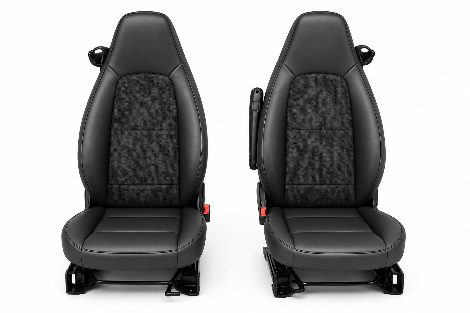 Platin-carparts Smart 451 fortwo Seat Cover Set Leather-Look Black 07-15