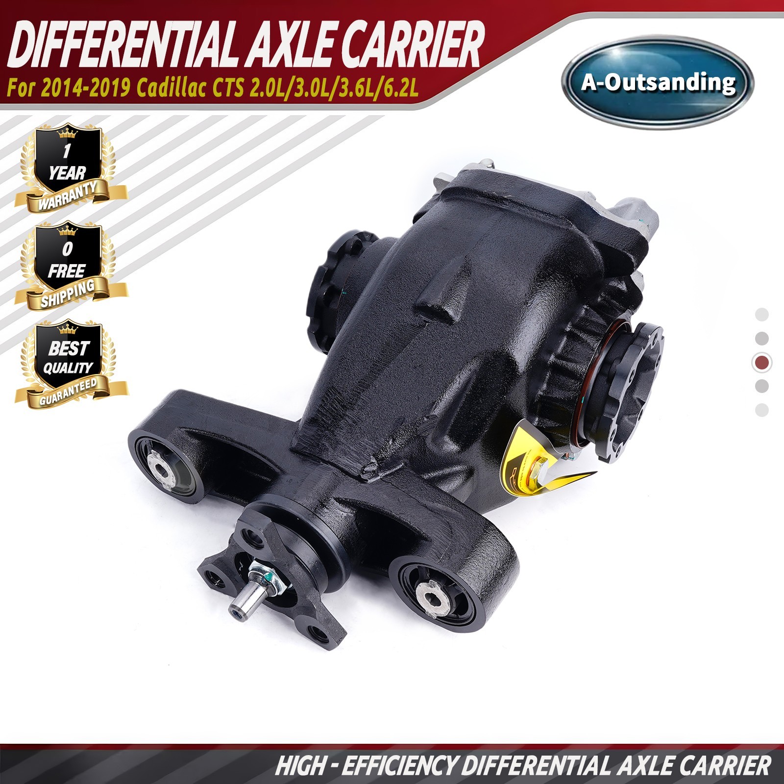 Rear Differential Axle Carrier For Cadillac CTS 2015-19 2.85 Ratio 8-Speed Trans