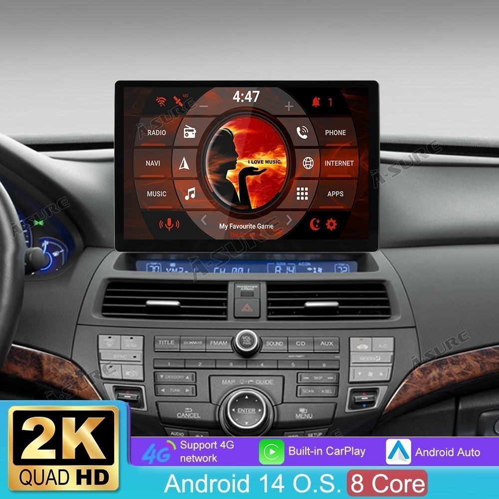 13.1'' Car Stereo For Honda Accord 2008-12 4+64G Android15 GPS Sat Nav Head Unit