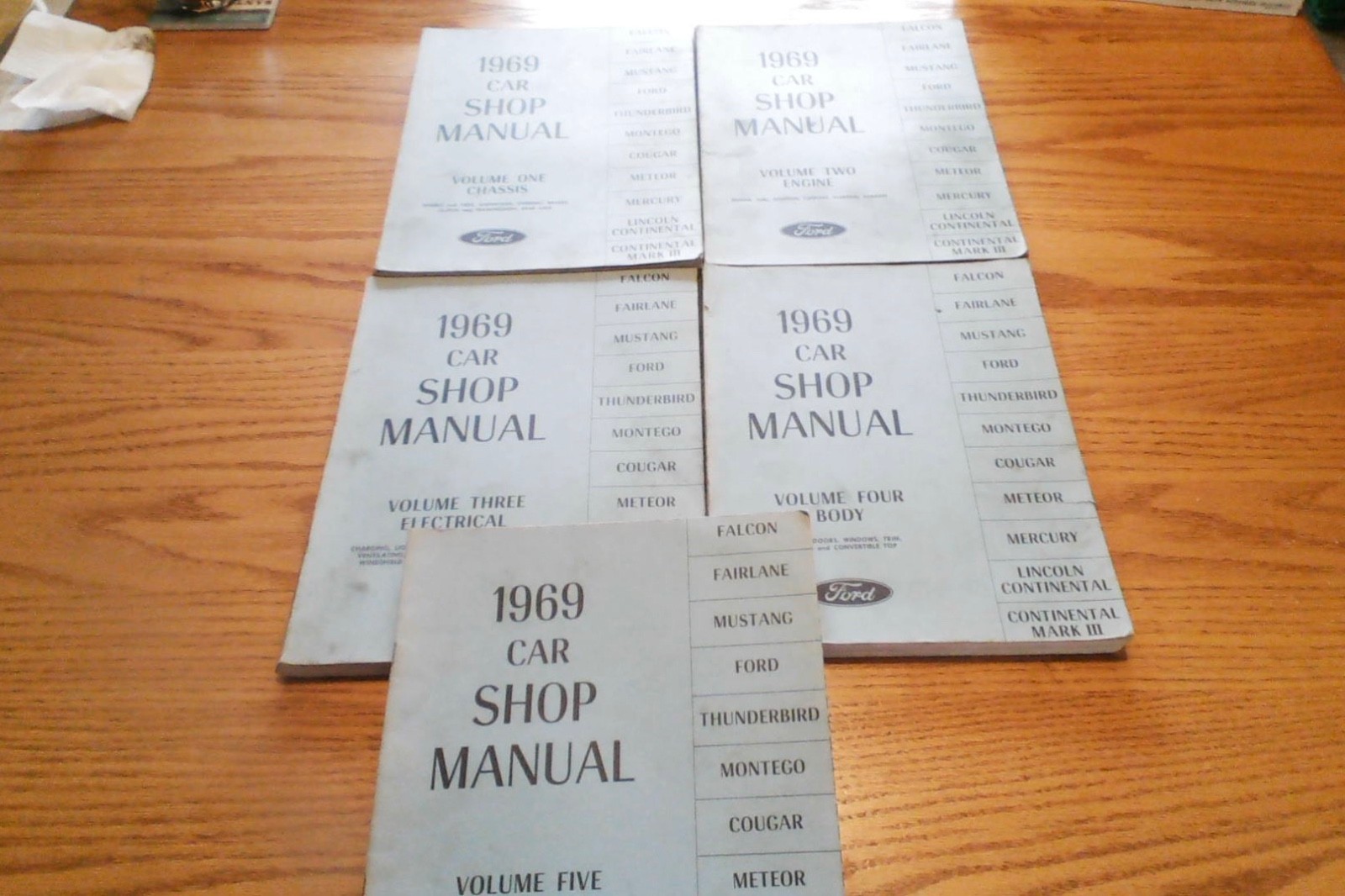 1969 Ford, Lincoln & Mercury Car Shop Manual Set 1969 Ford, Lincoln & Mercury Car Shop Manual Set
