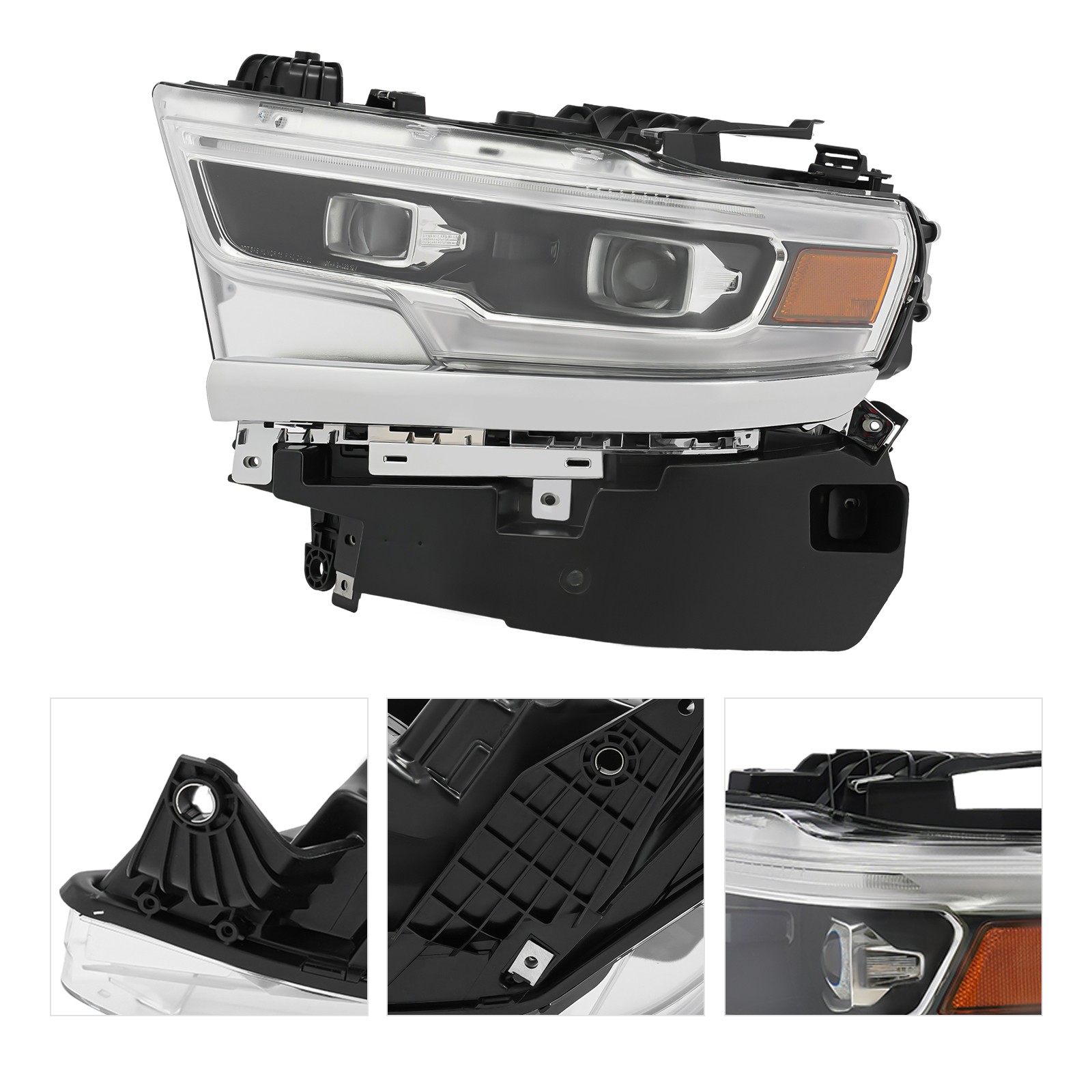 for 2019-2022 Dodge Ram 1500 Headlight Left Driver Side Dual Projector LED OEM