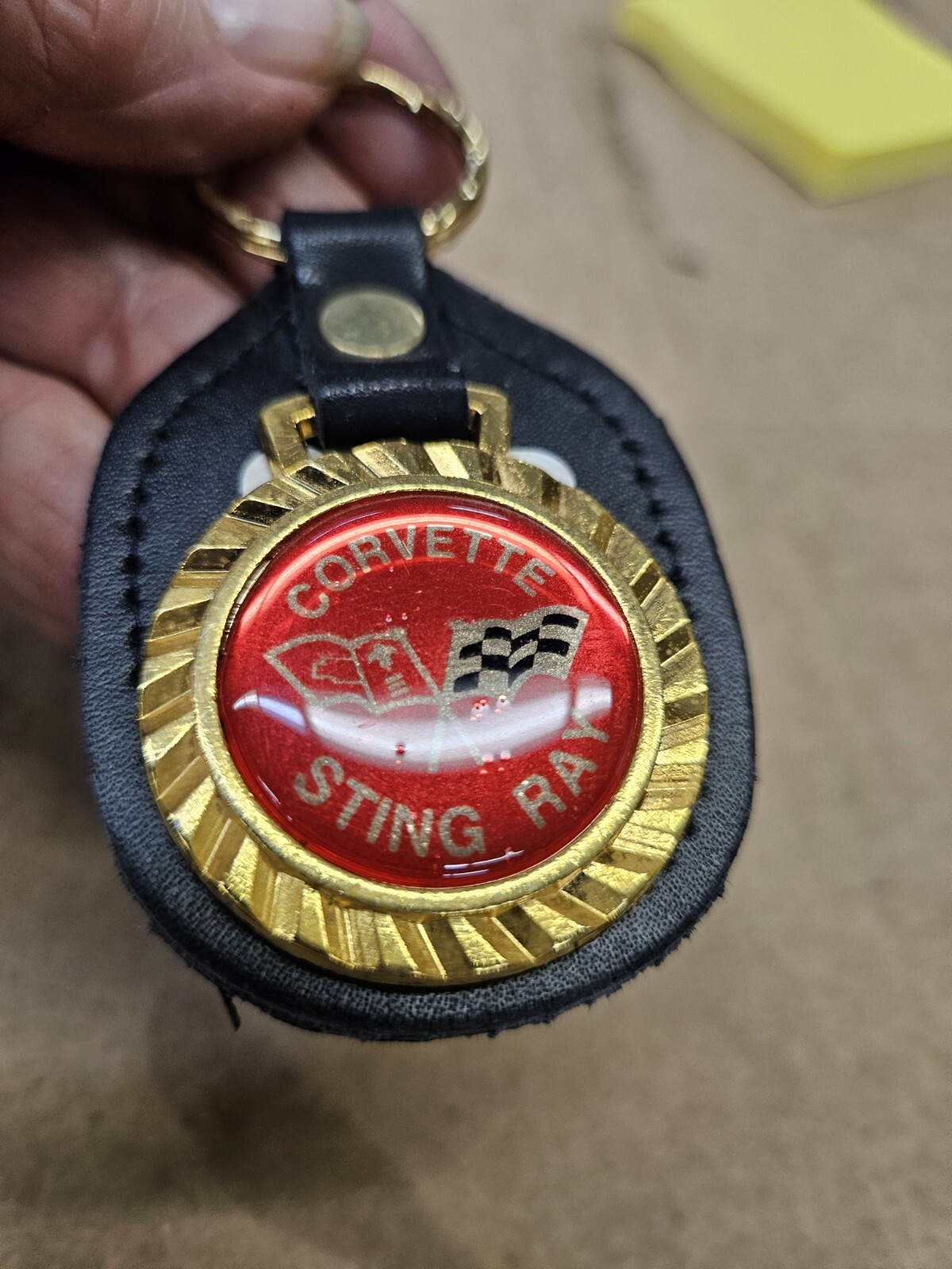 Corvette Sting Ray GM Lic. Chevrolet Corvette Racing Flags Logo Emblem Keychain Corvette Sting Ray GM Lic. Chevrolet Corvette Racing Flags Logo Emblem Keychain