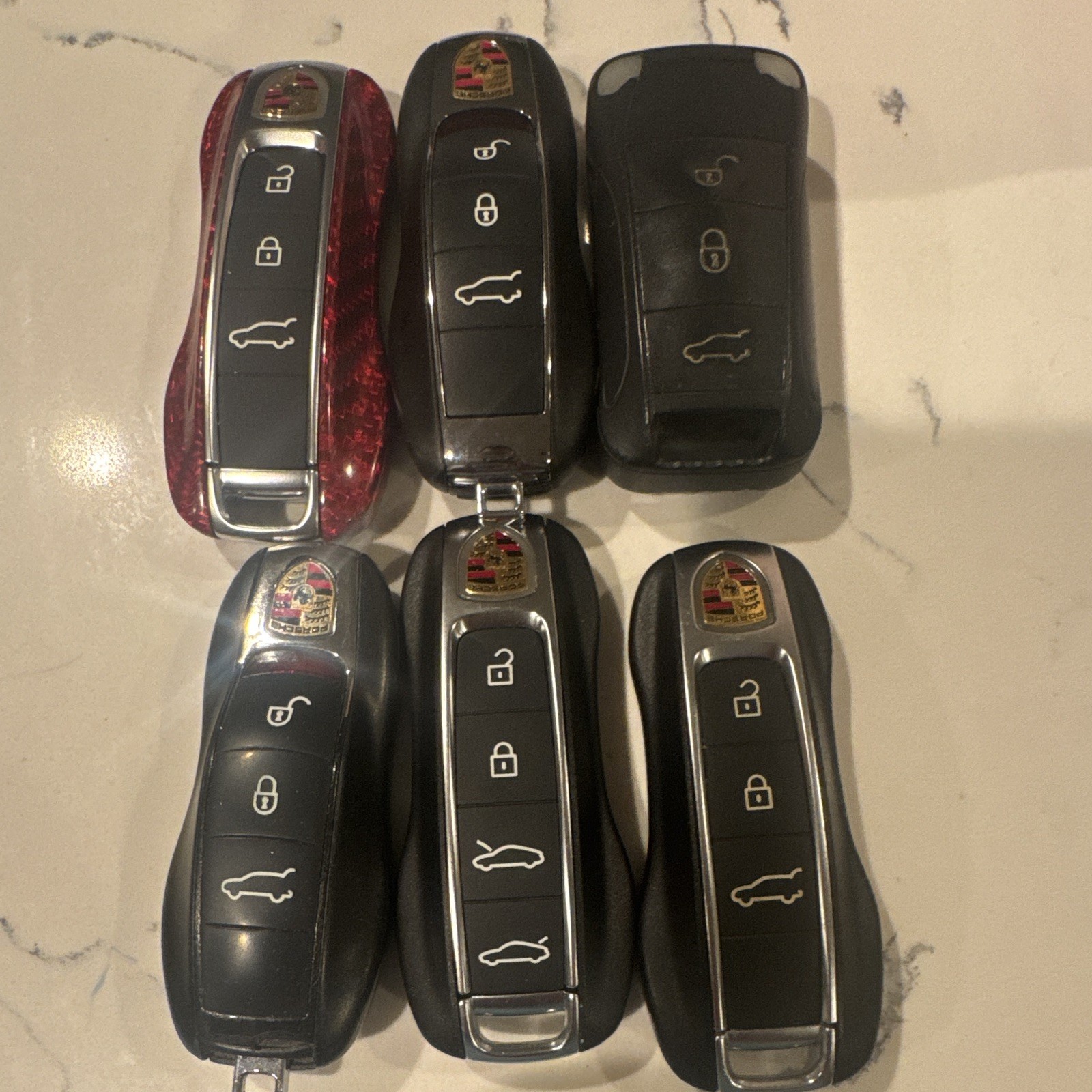Lot Of 6 Genuine OEM Porsche Smart Key Fobs Lot Of 6 Genuine OEM Porsche Smart Key Fobs