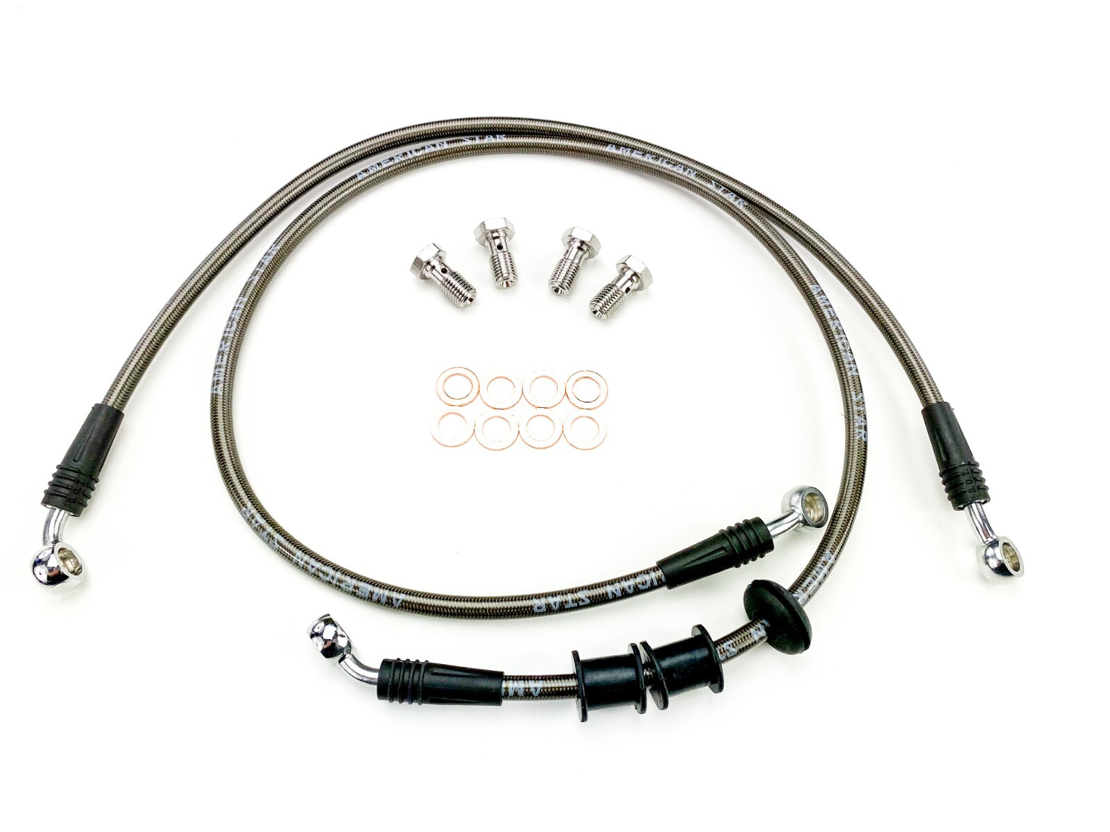 Speedline'z Braided Stainless Steel Brake Lines For Honda Grom 125 2014 to 2026* Speedline'z Braided Stainless Steel Brake Lines For Honda Grom 125 2014 to 2026*